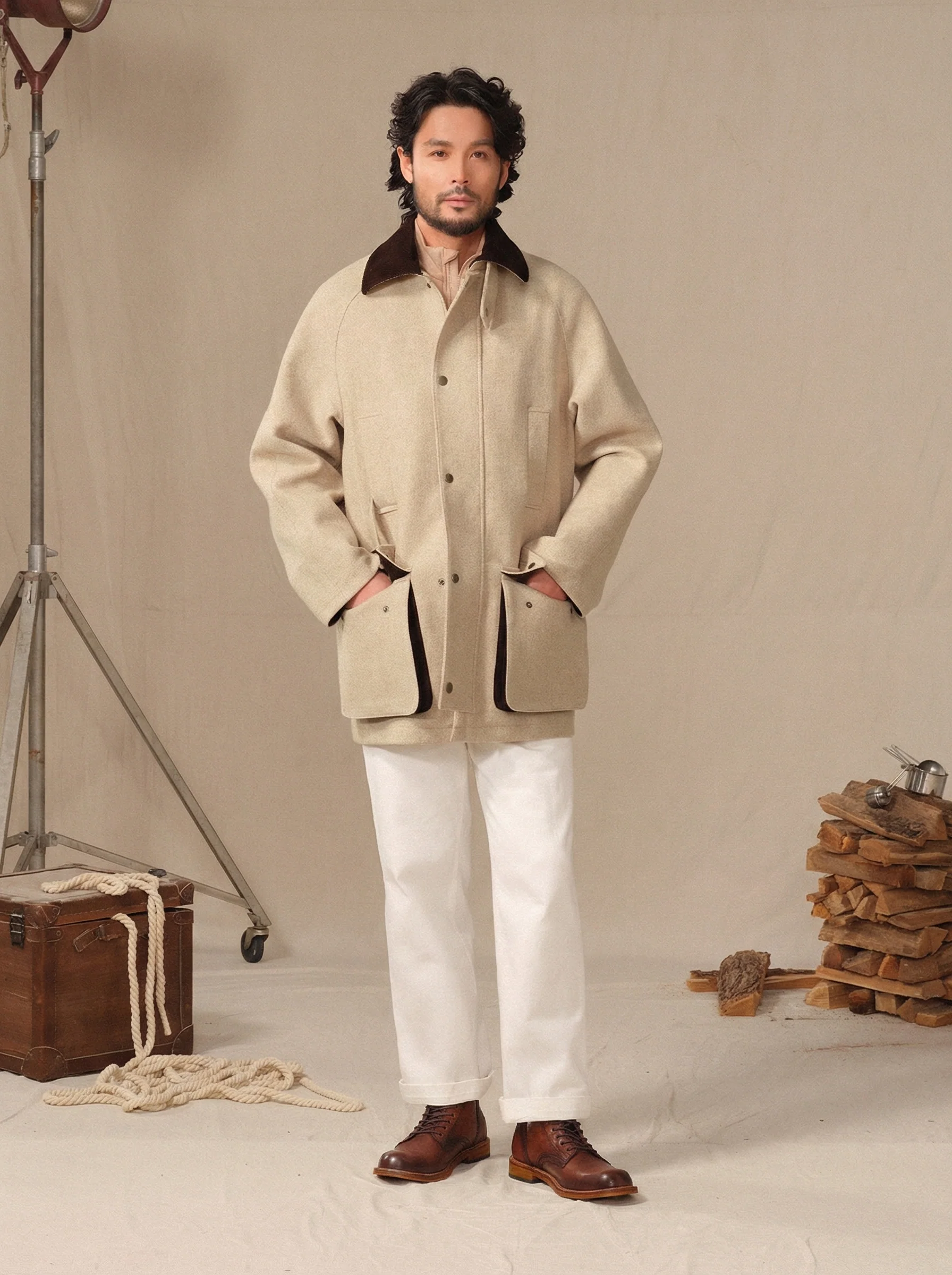 Waterproof Wool Field Jacket - Image 2