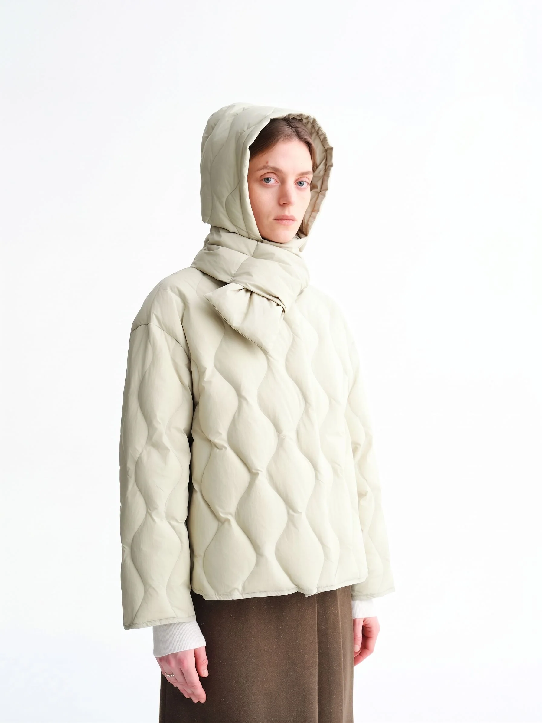 Wave Quilted Down Jacket - Image 3