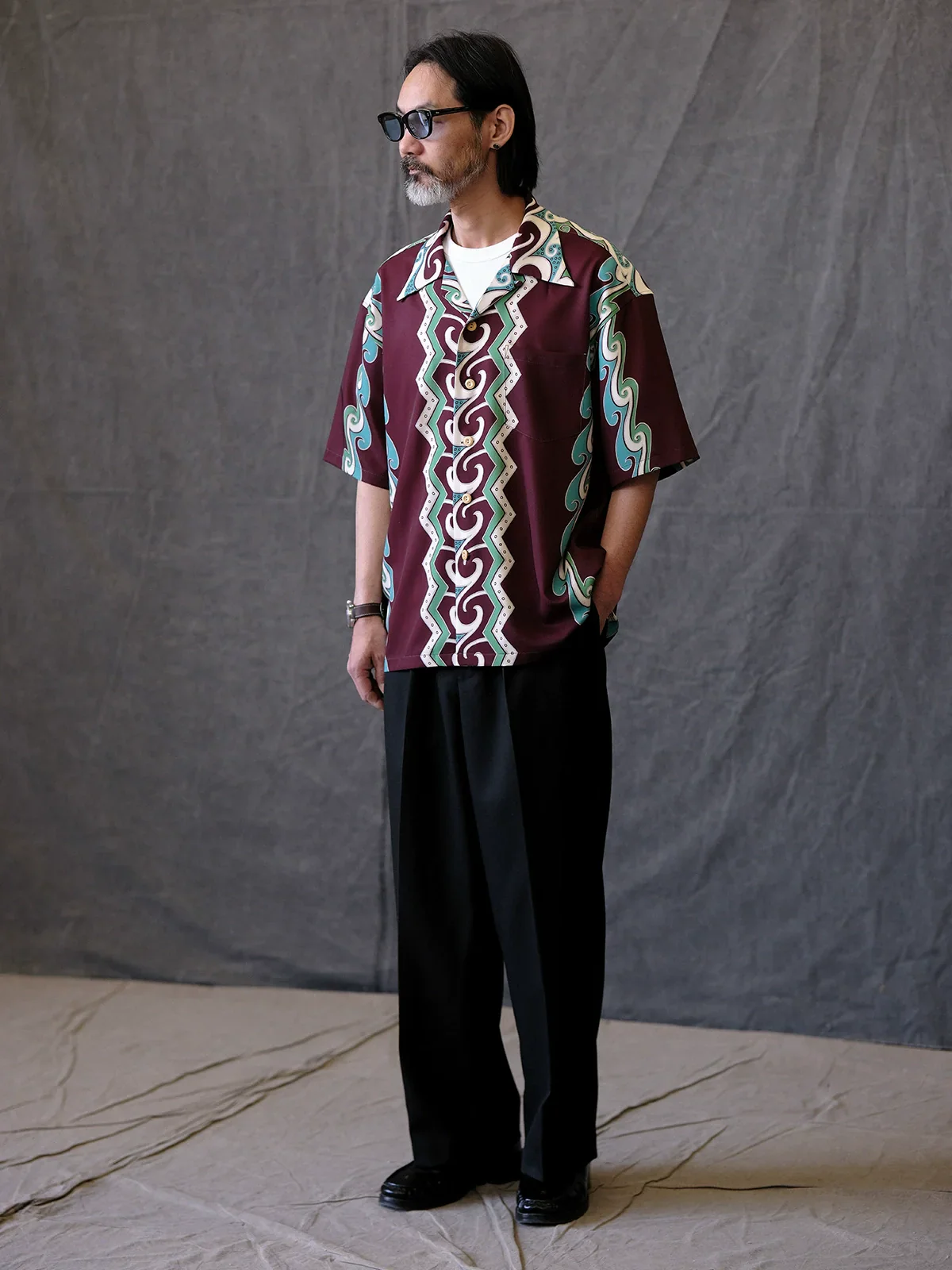 Wave Stripe Camp Shirt - Image 3