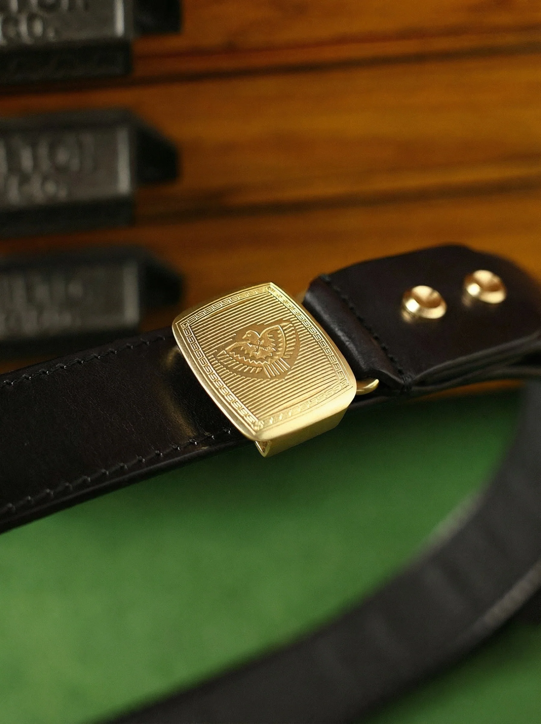 Waxed Cowhide Automatic Belt - Image 2