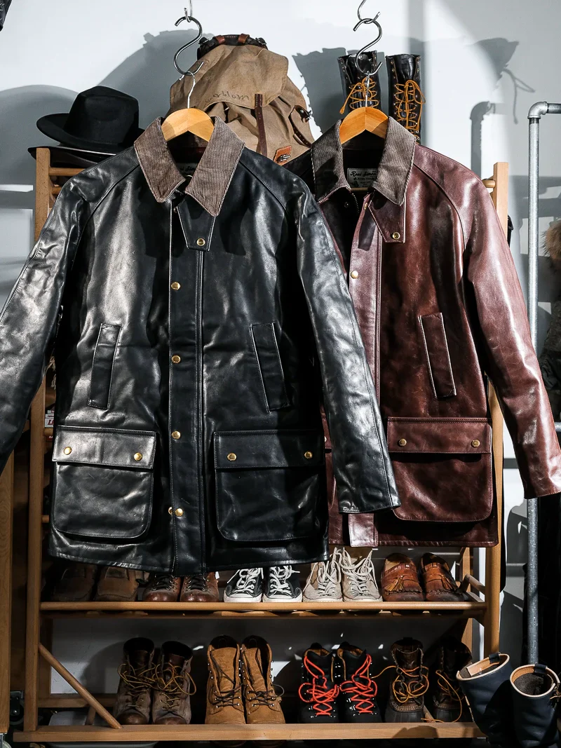 Waxed Horsehide Field Jacket - Image 5