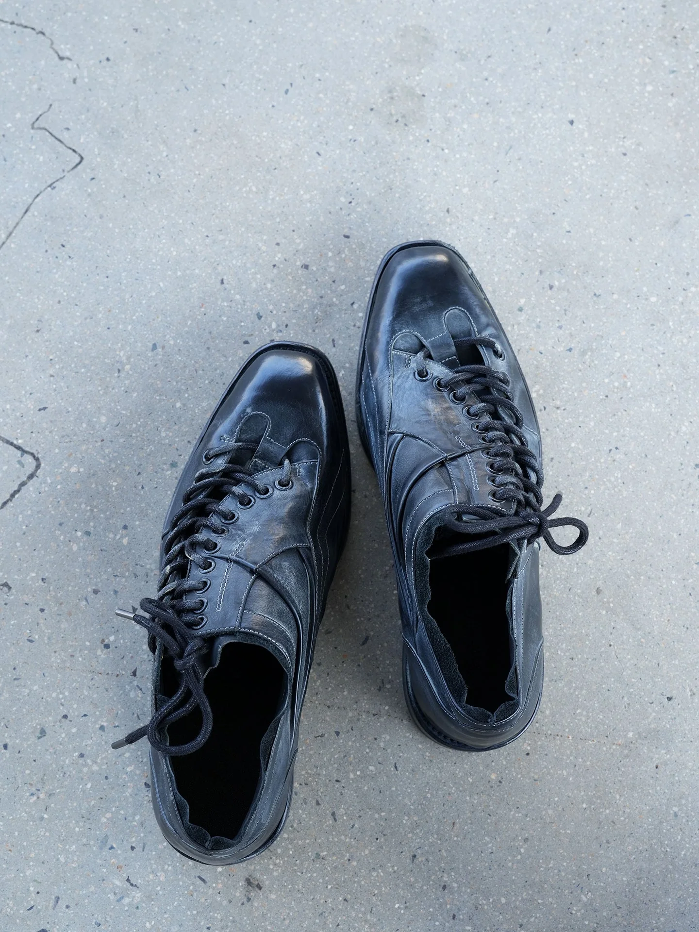 Waxed Leather Derbies - Image 3