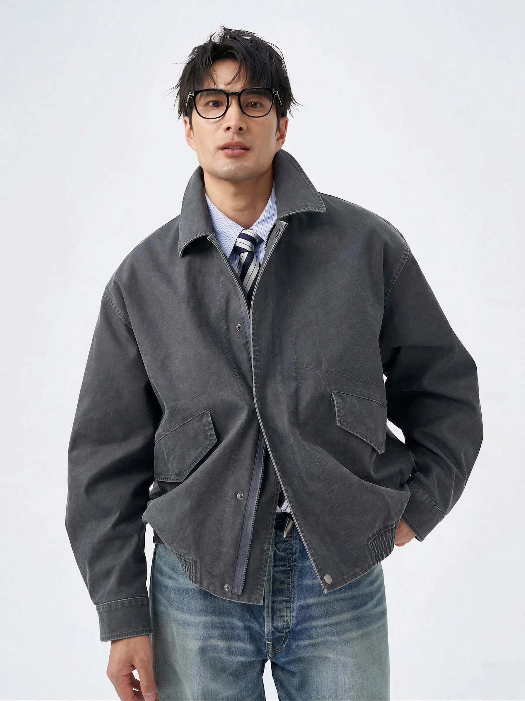 Waxed Zip Jacket - Image 2
