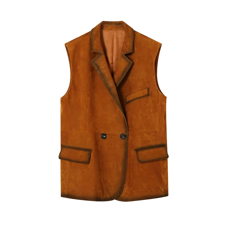 Waxy Lambskin V‑Neck Jacket - Image 9