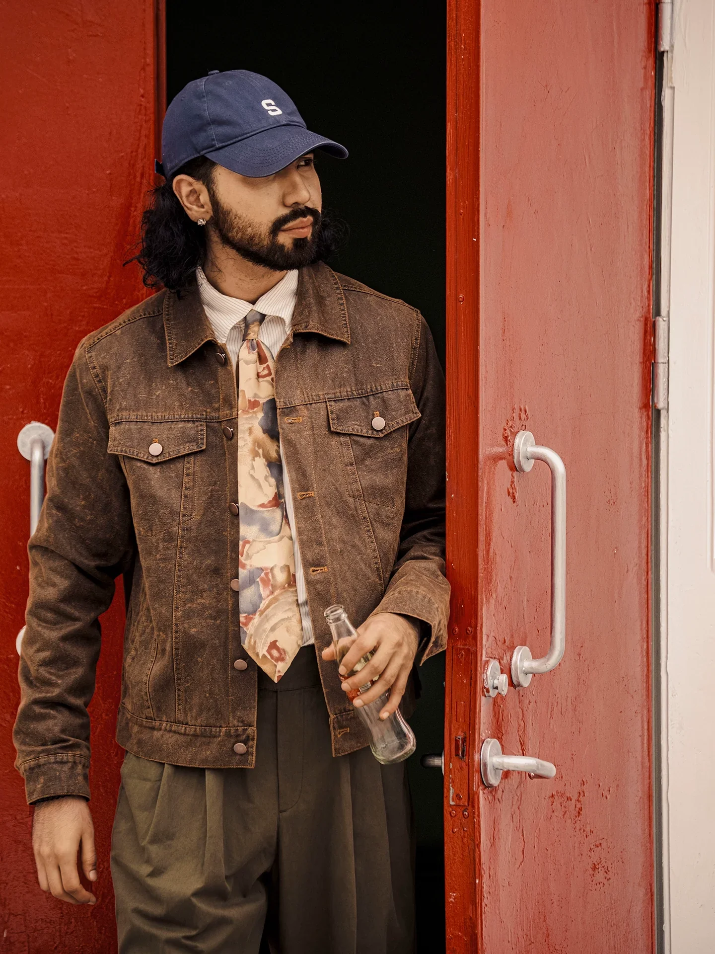 Weathered Canvas Trucker Jacket - Image 3