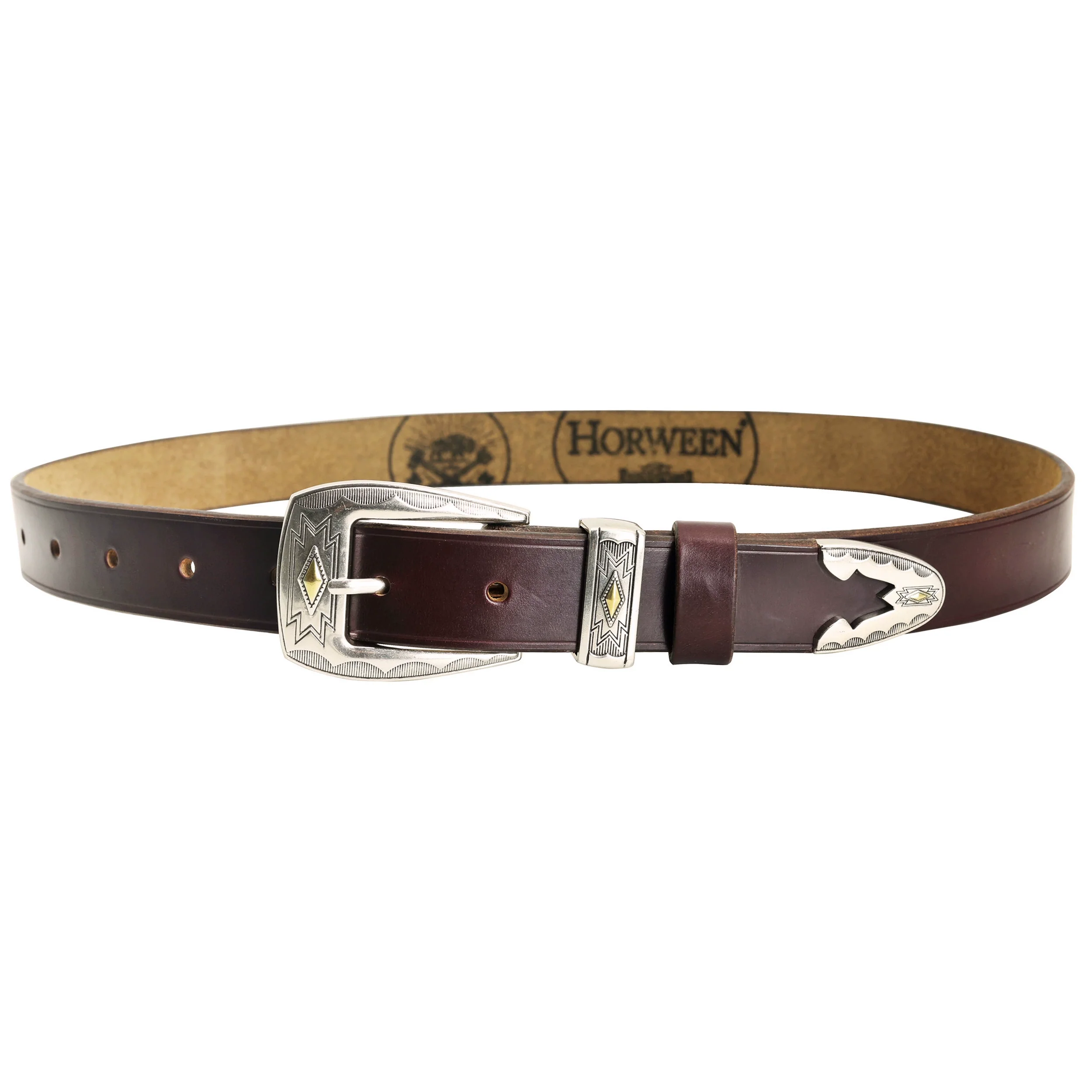 Western Engraved Leather Belt - Image 20