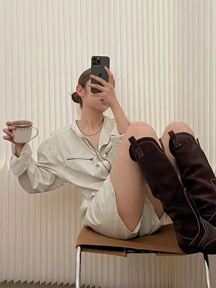Western Knee-High Boots - Image 3