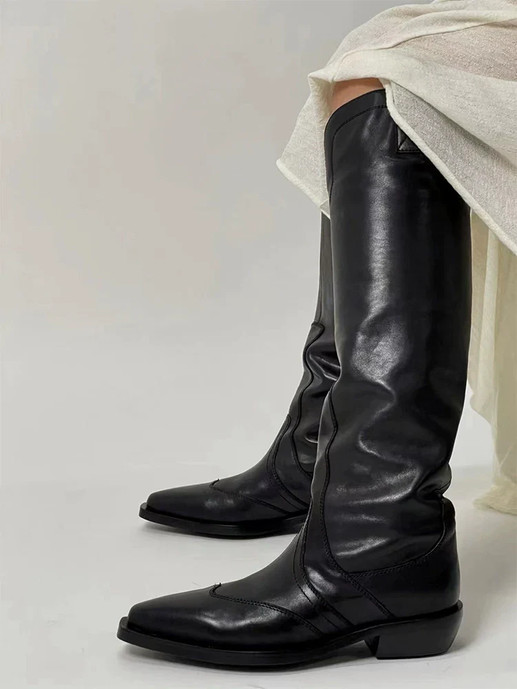 Western Knee-High Boots - Image 4