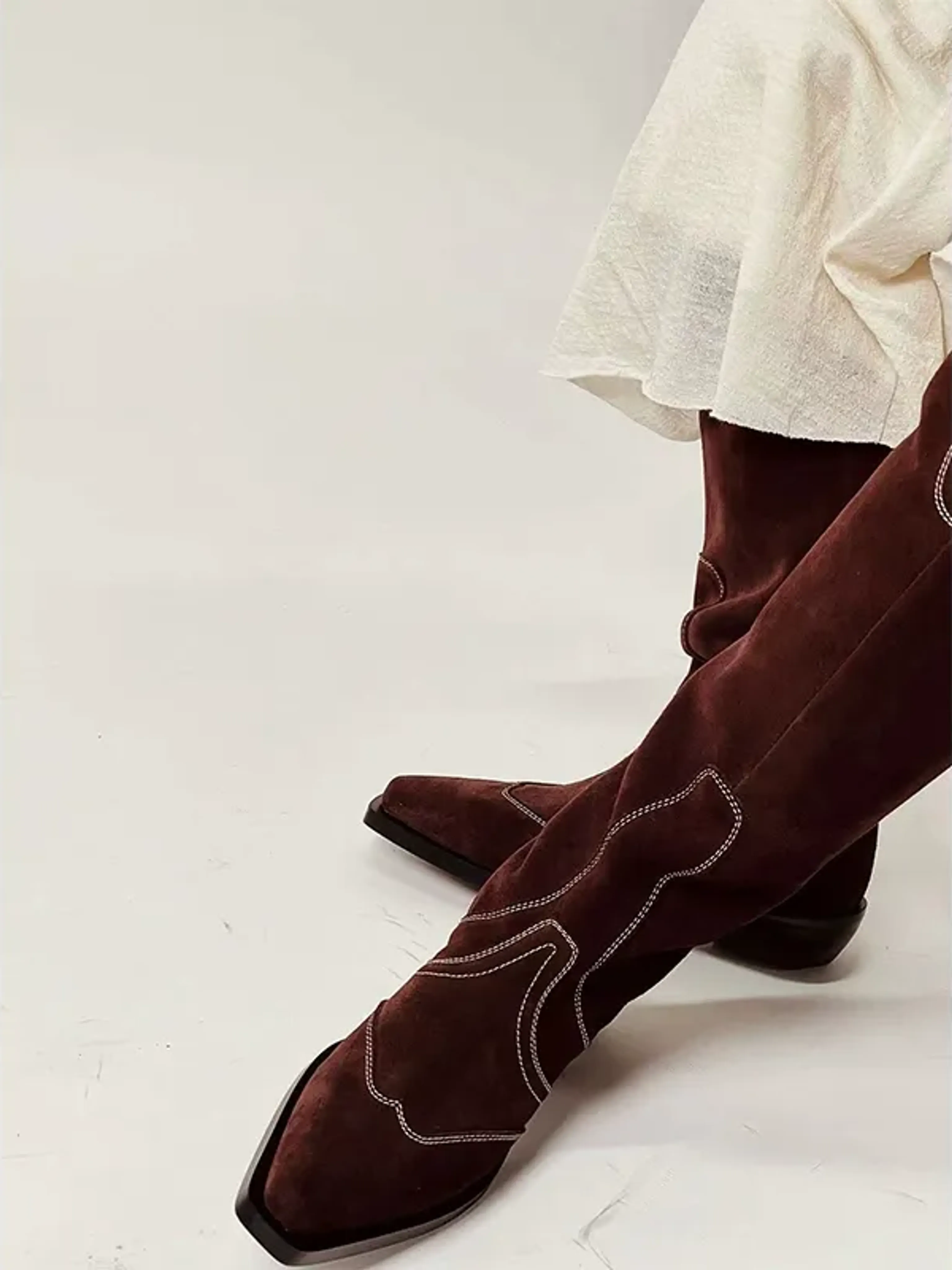 Western Knee-High Boots - Image 7