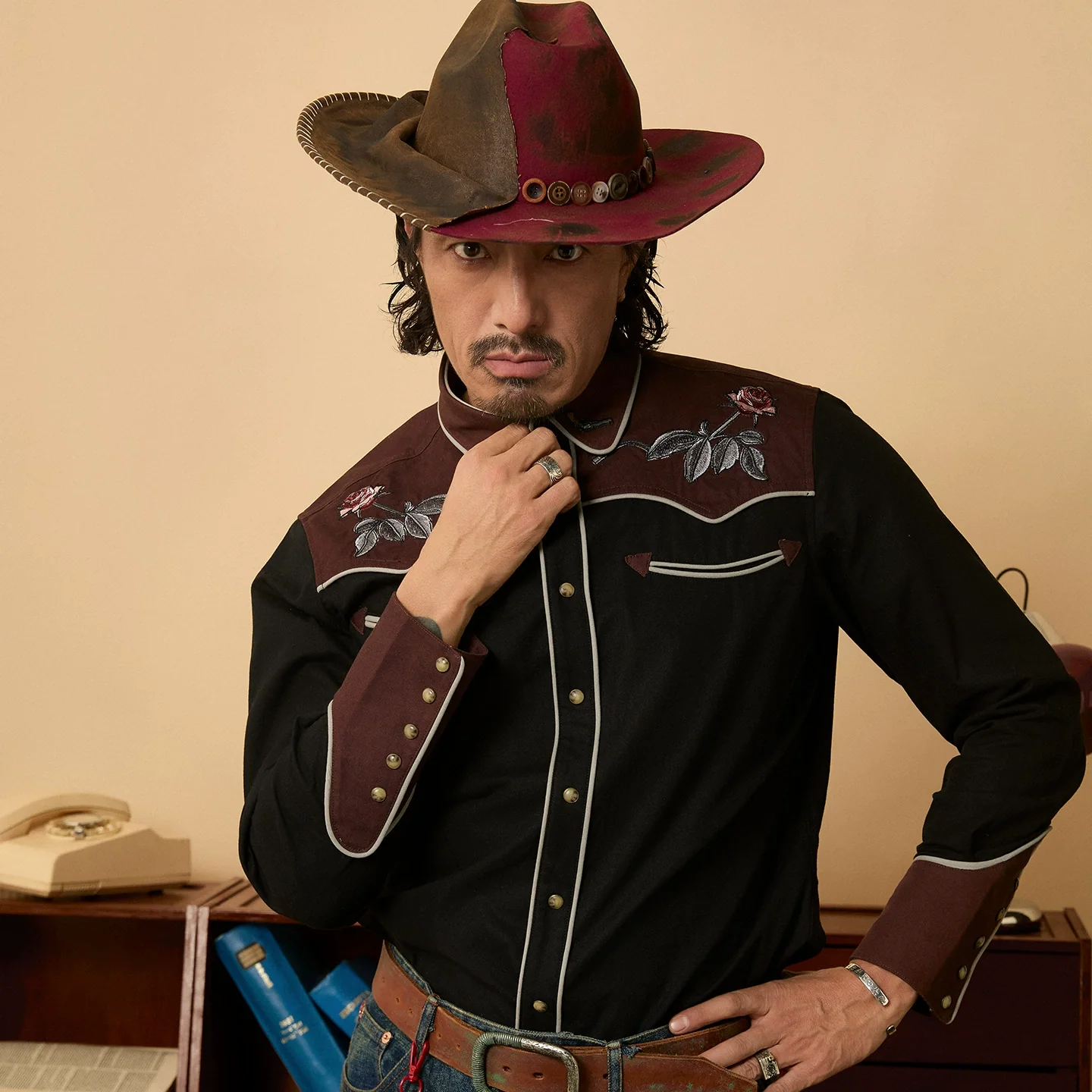 Western Rose Snap Shirt - Image 4
