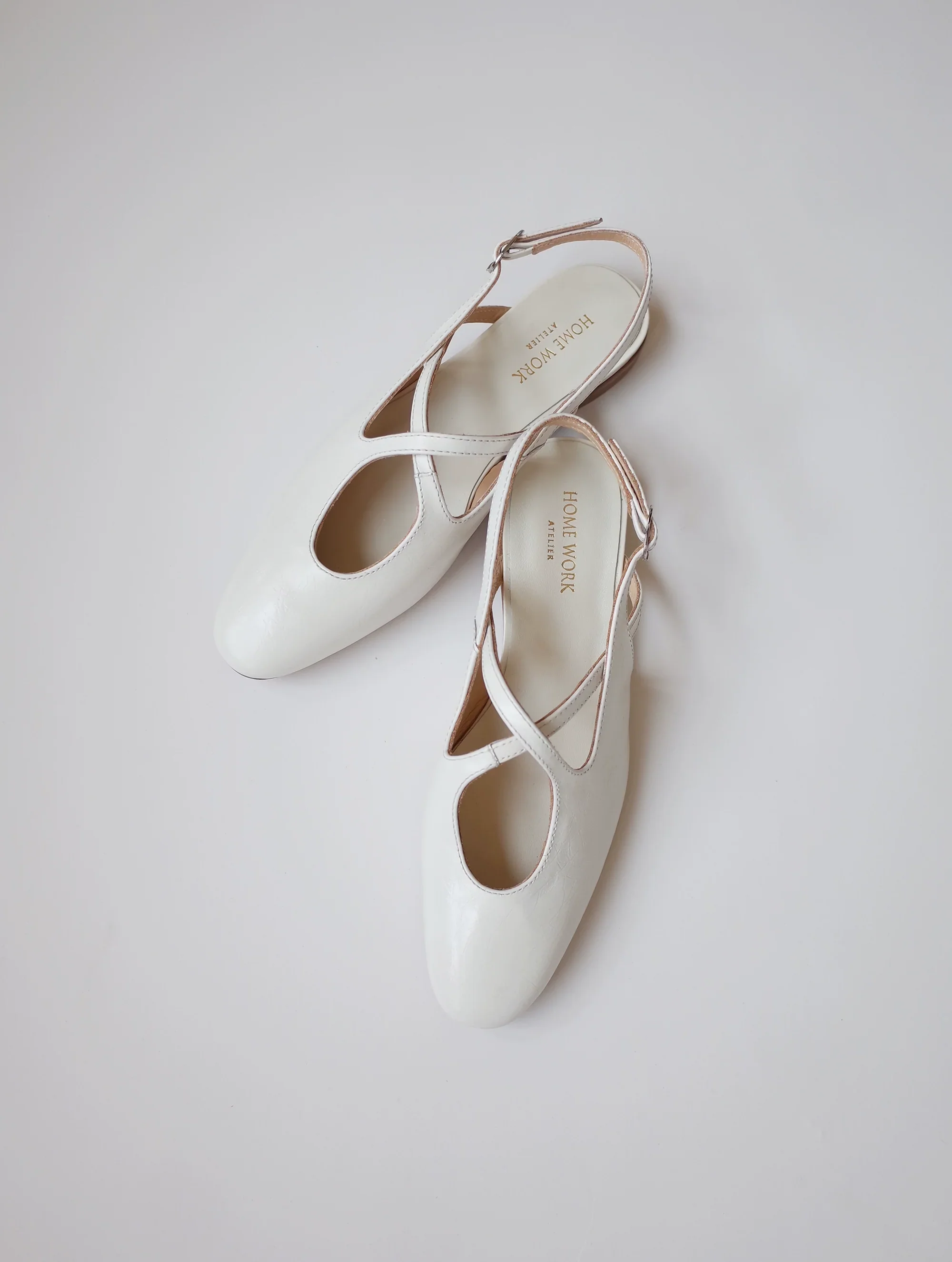 White Ballet Flats - Image 3