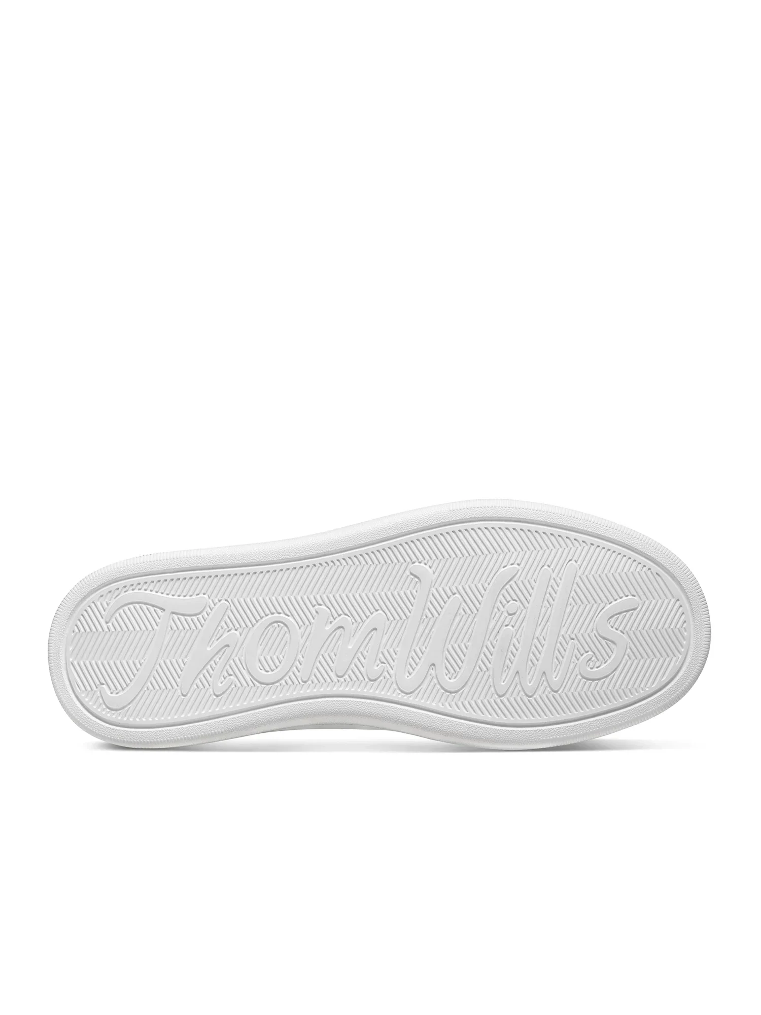 White Brogue Platform Leather Sneakers - Image 2