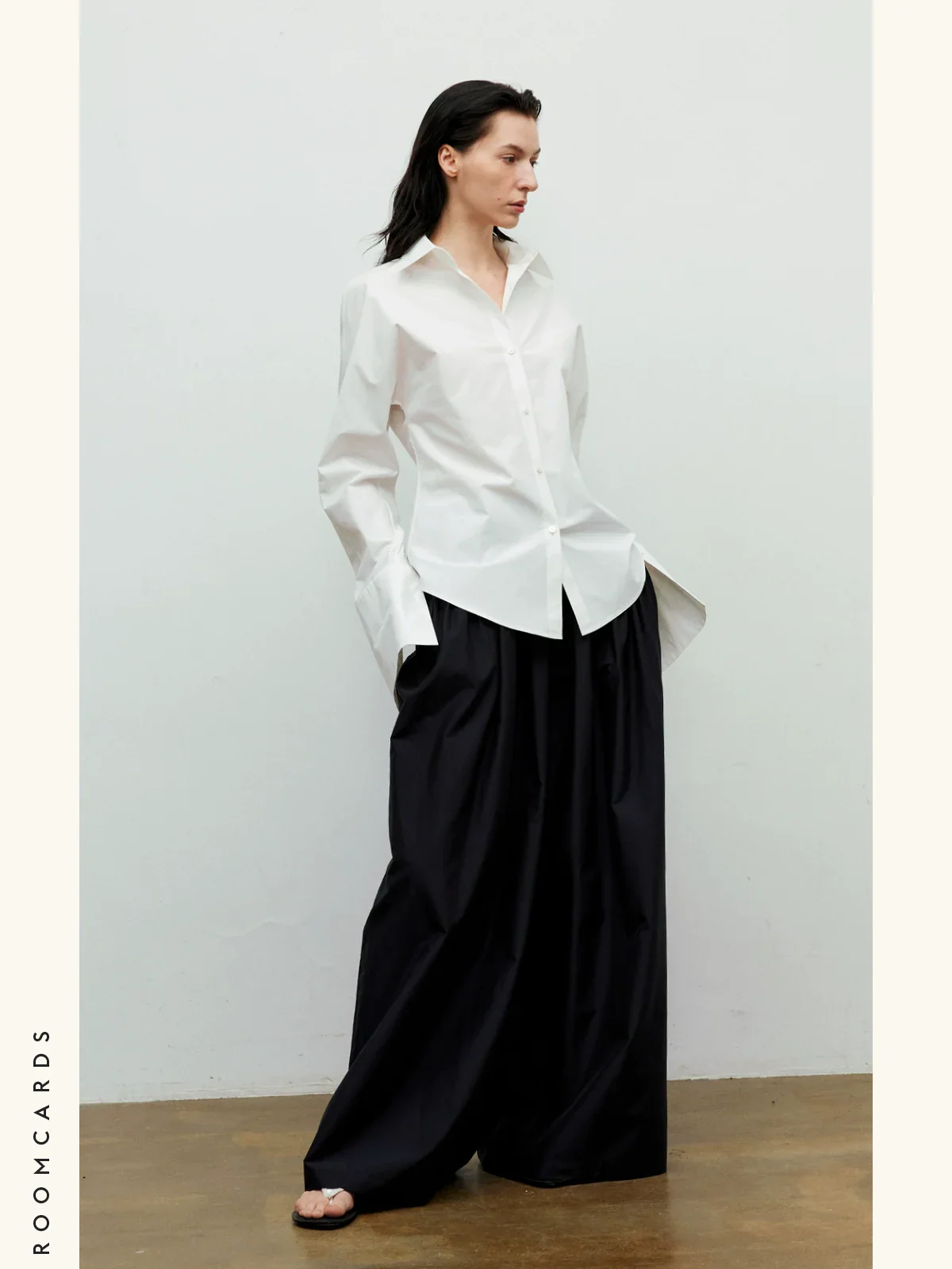 White Combed Cotton Shirt - Image 2