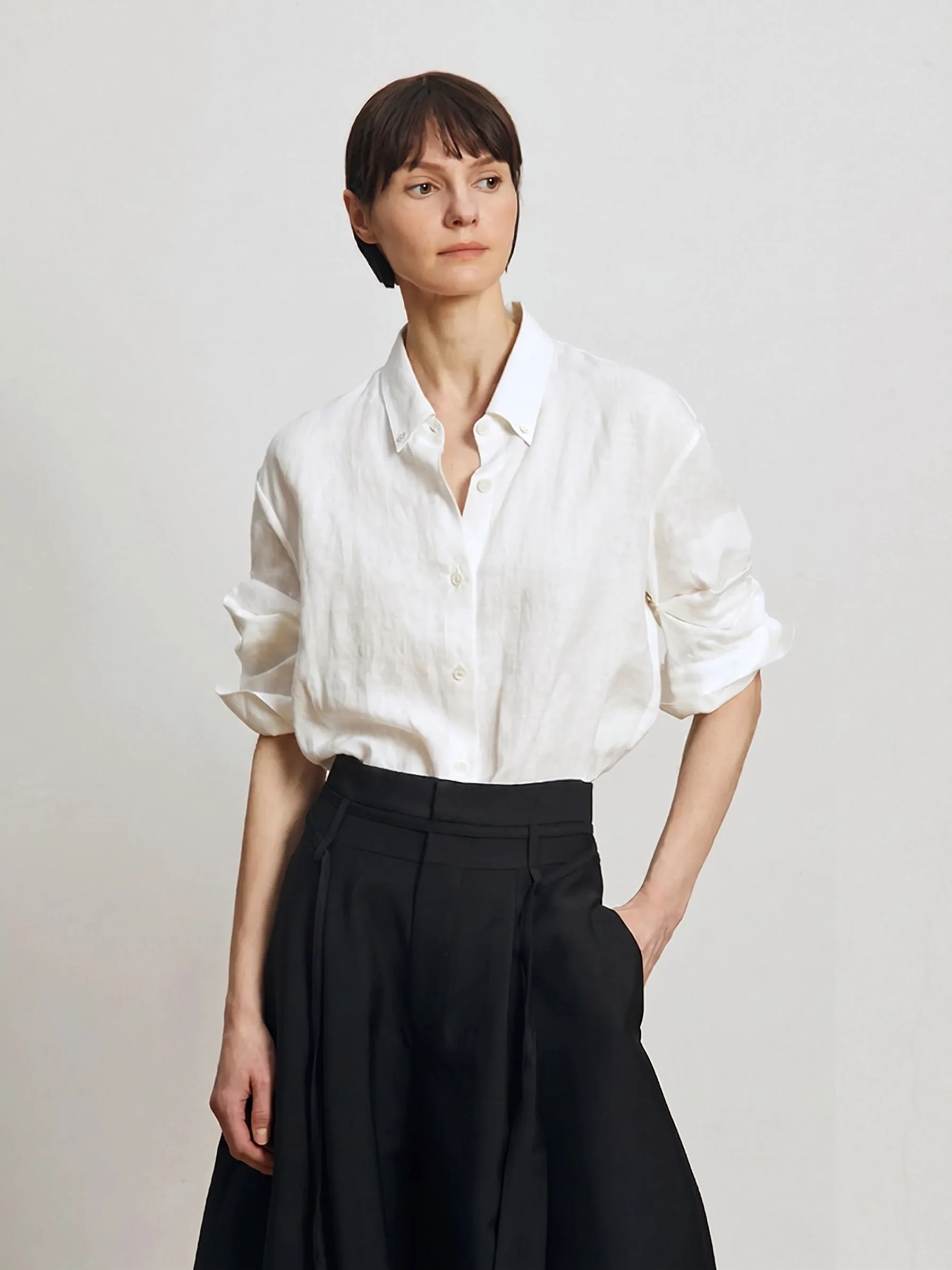 White Linen Shirt - Image 3