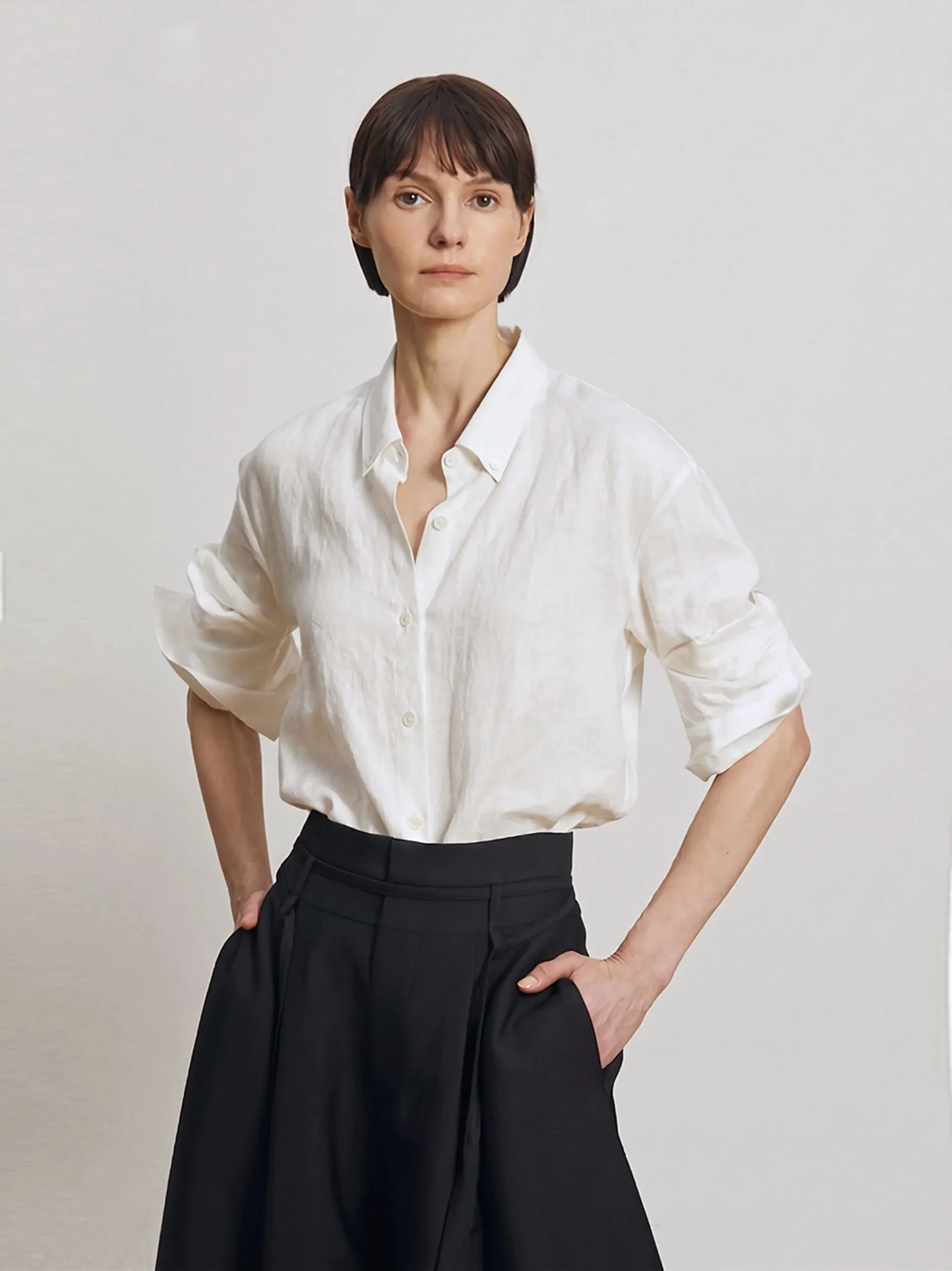 White Linen Shirt - Image 4