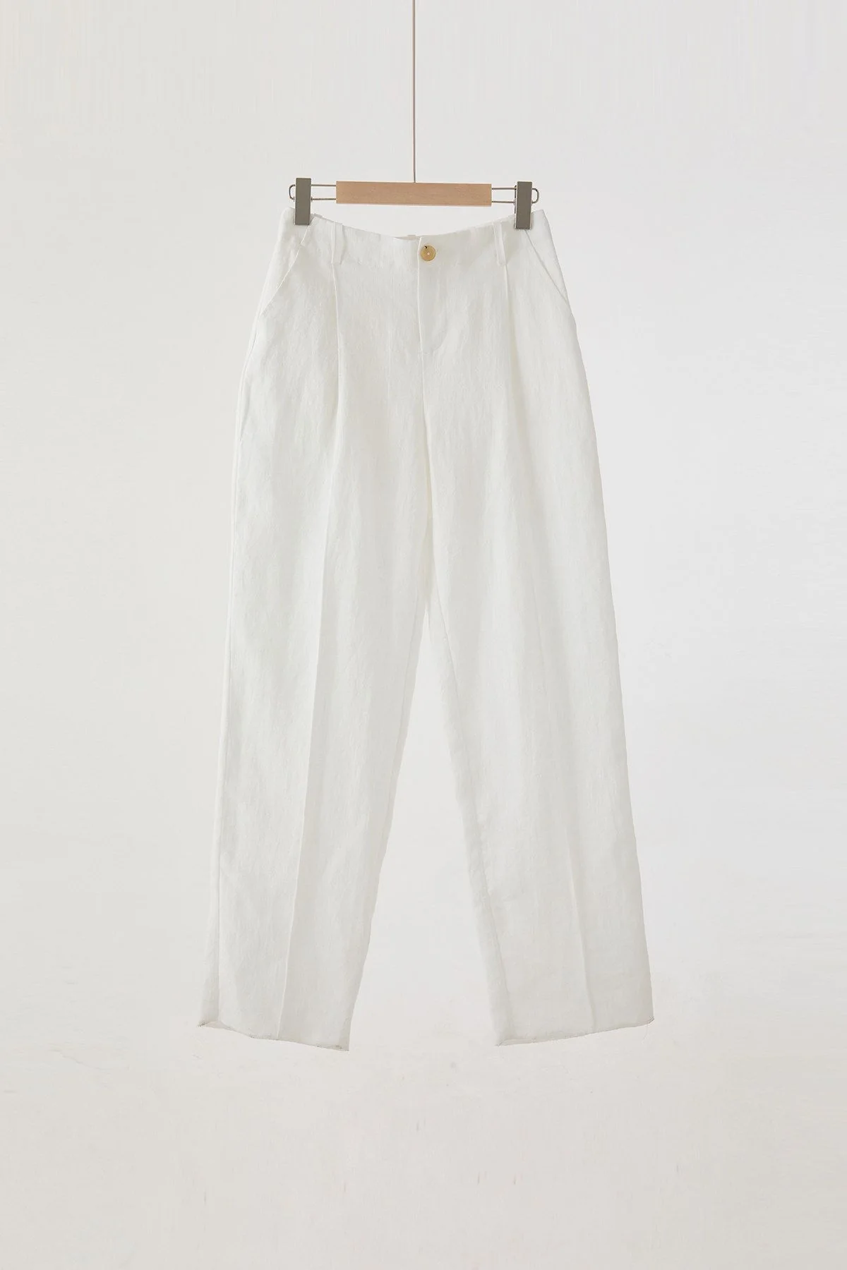 White Linen Trousers - Image 4