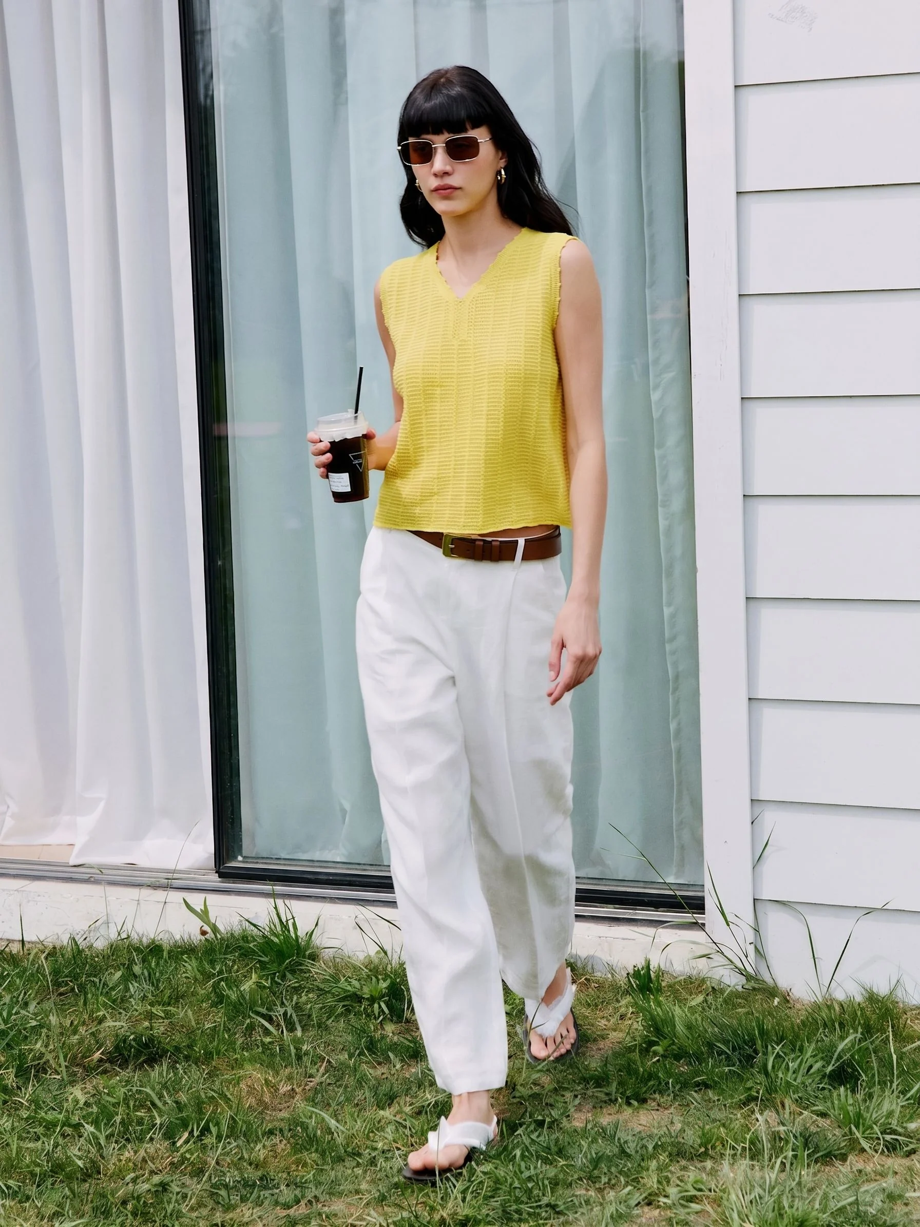 White Linen Trousers - Image 5