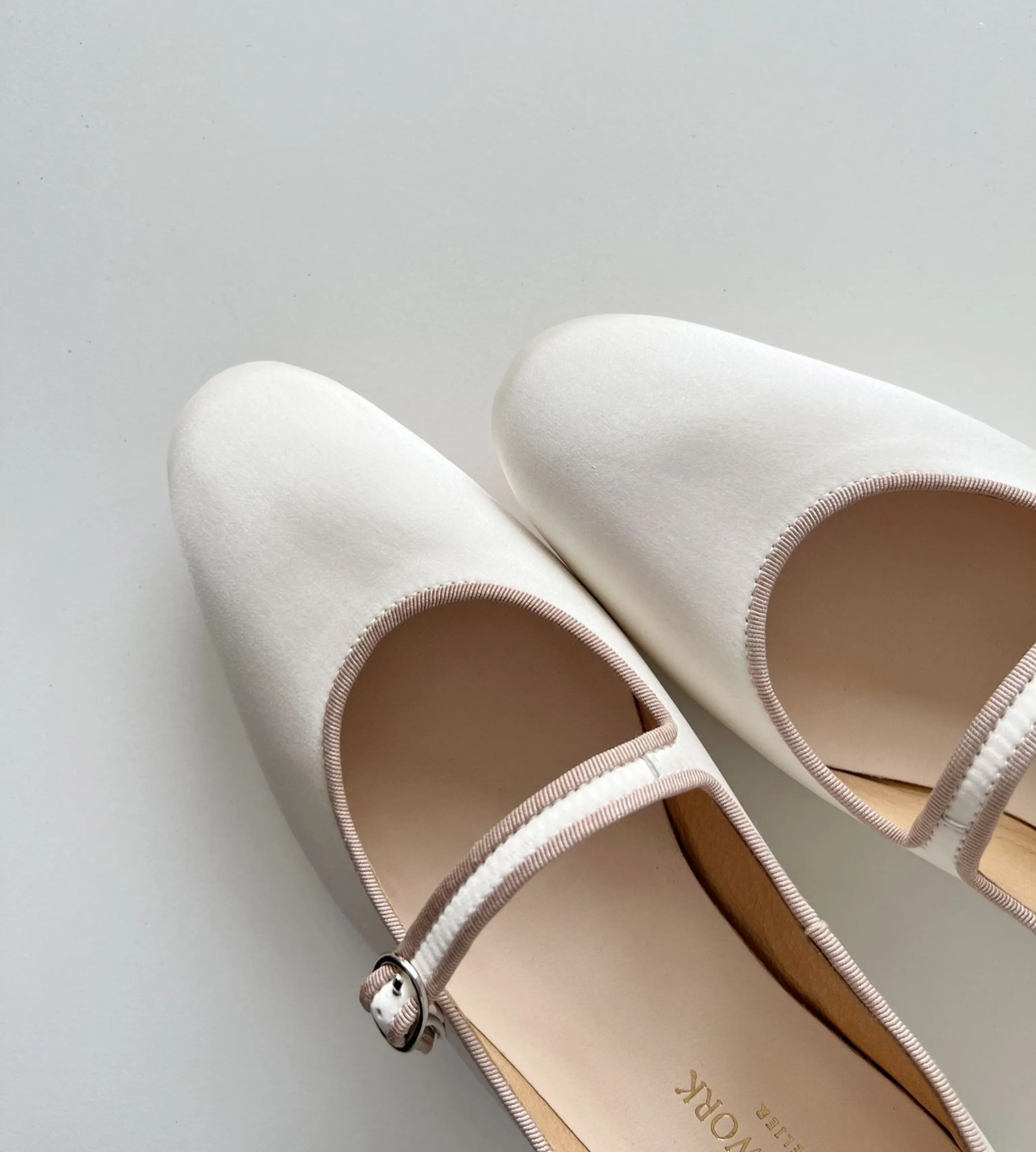 White Mary Jane Flats - Image 4