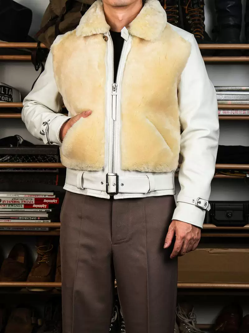 White Shearling Grizzly Jacket