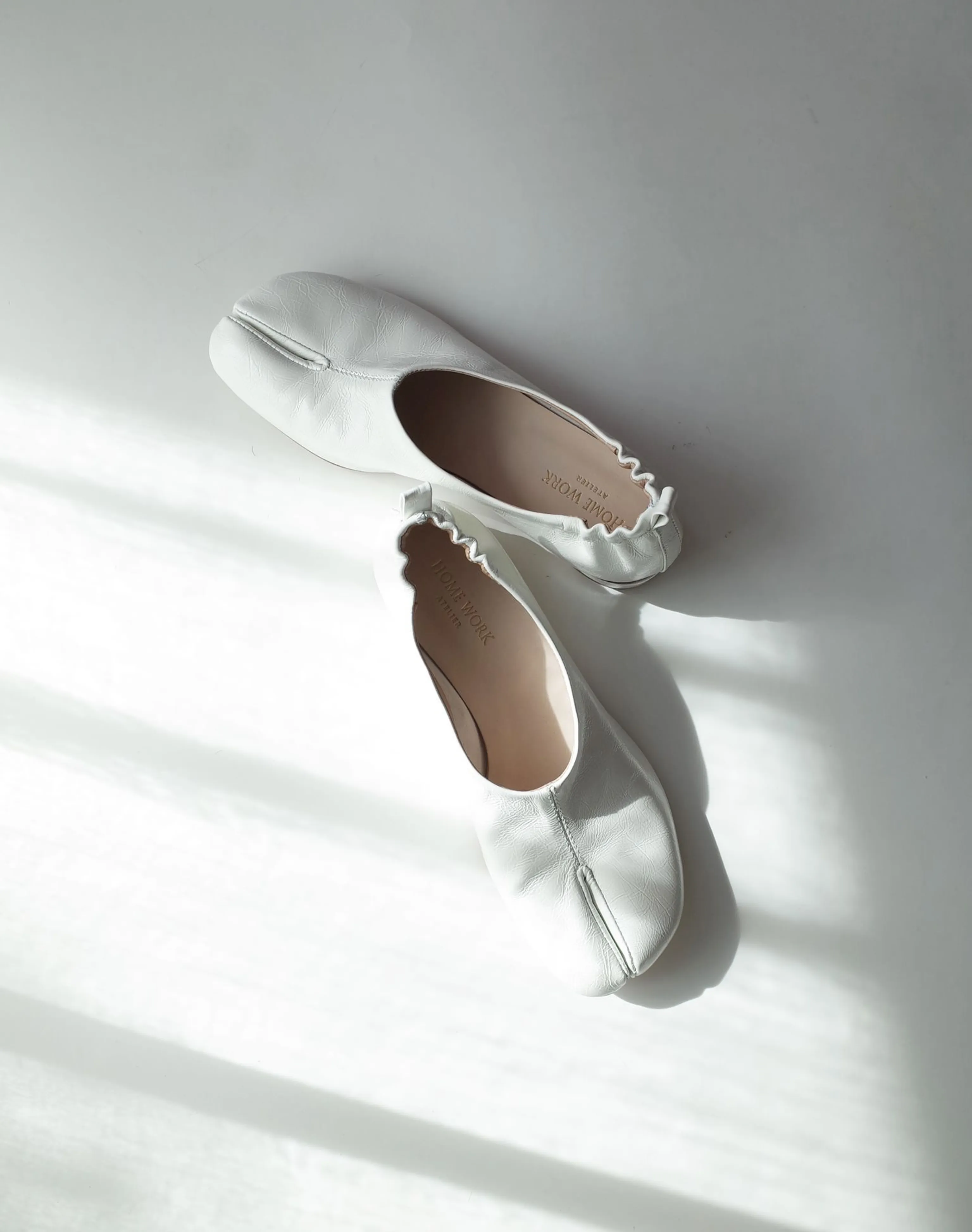 White Split-Toe Flats - Image 2