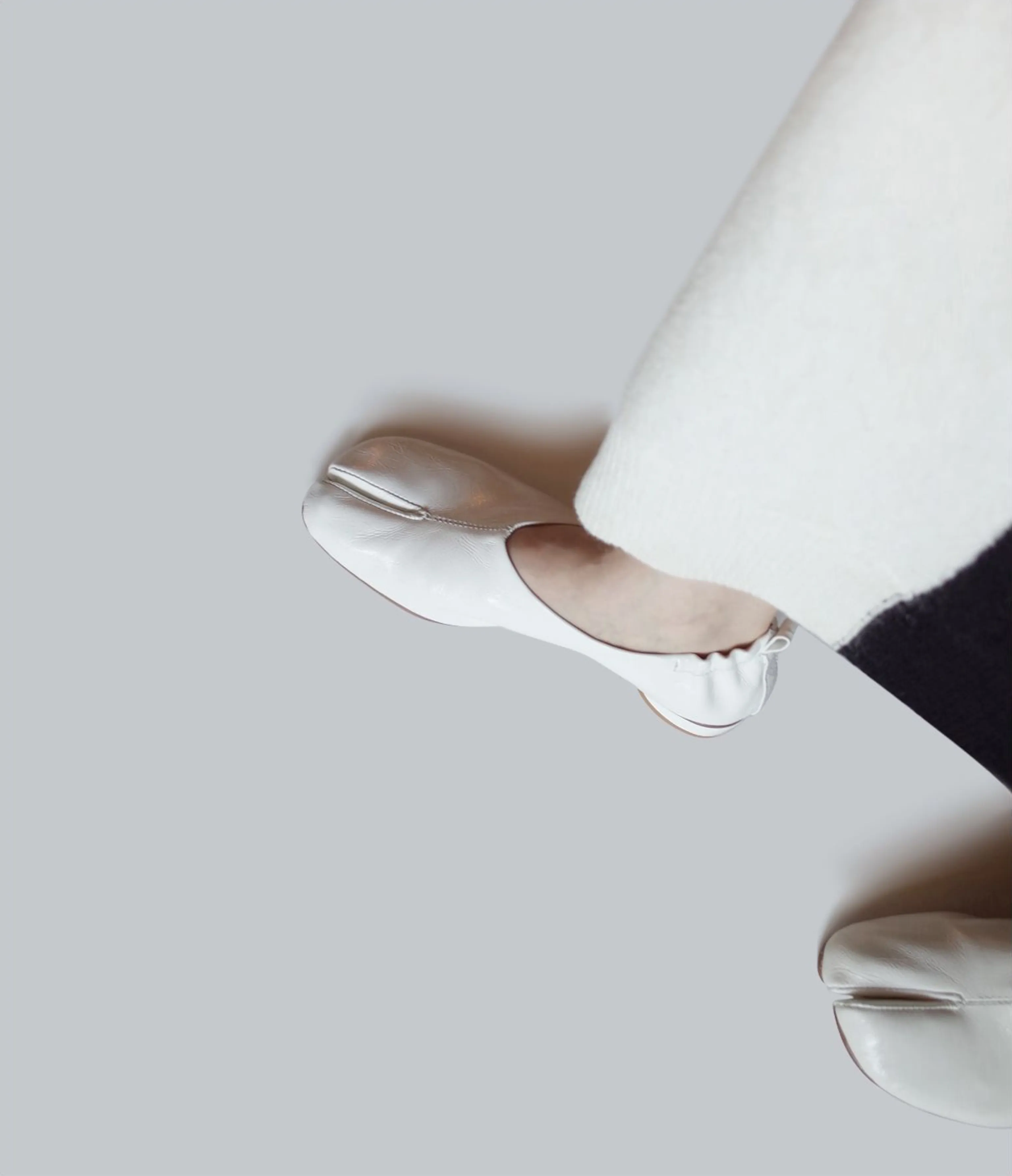 White Split-Toe Flats - Image 4