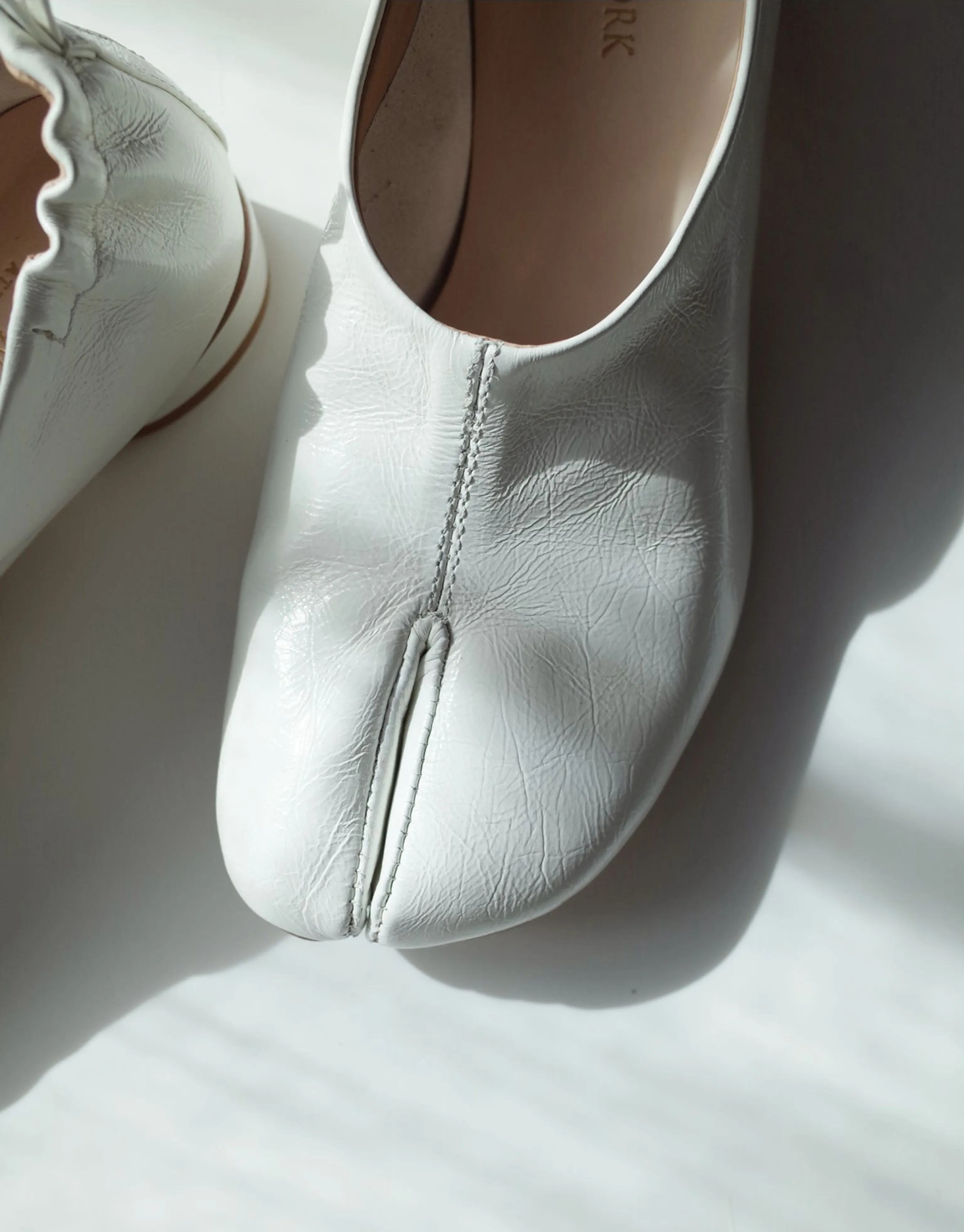 White Split-Toe Flats - Image 5
