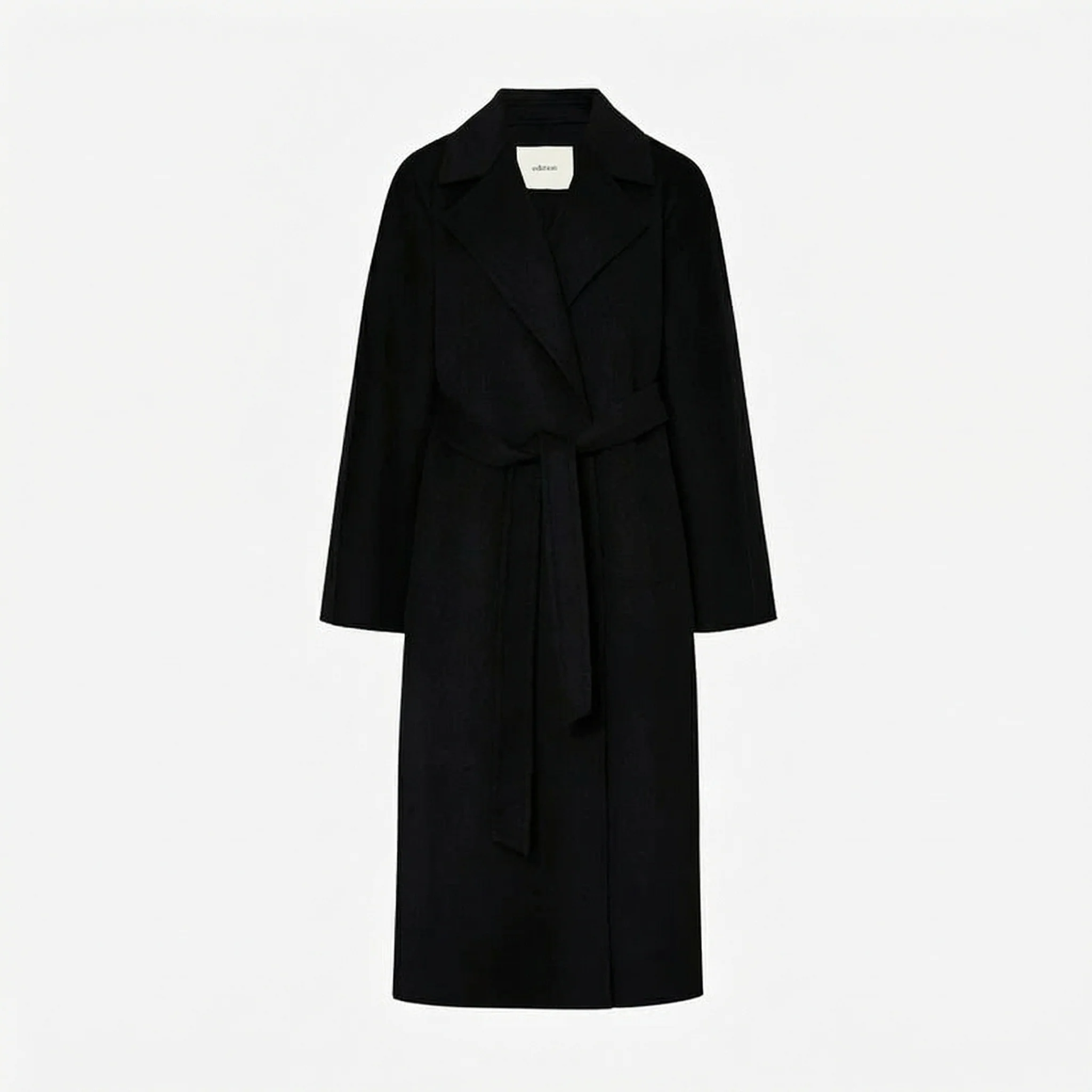 Wide-Lapel Wrap Coat - Image 5