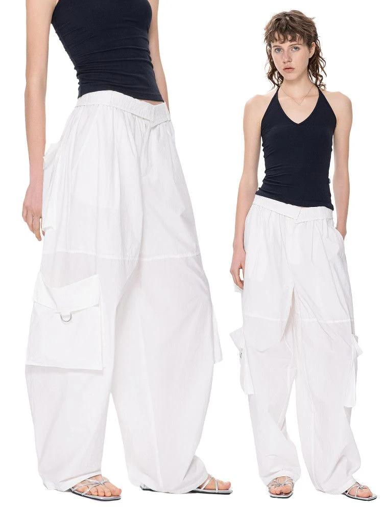 Wide-Leg Cargo Pants