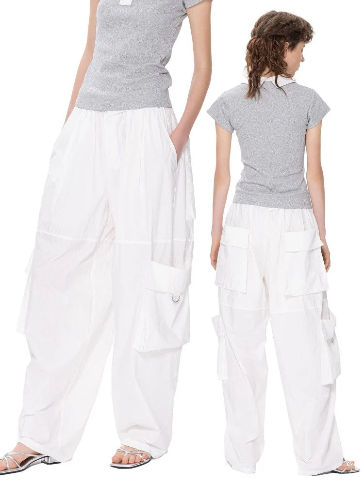 Wide-Leg Cargo Pants - Image 2