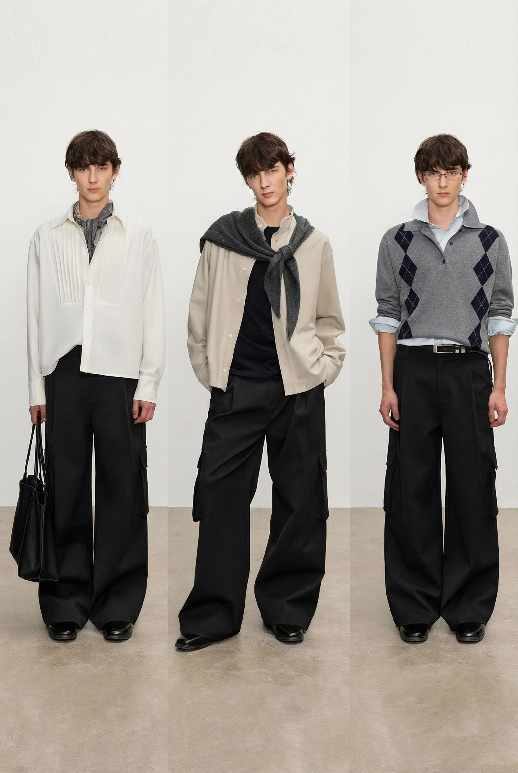 Wide-Leg Cargo Trousers - Image 3