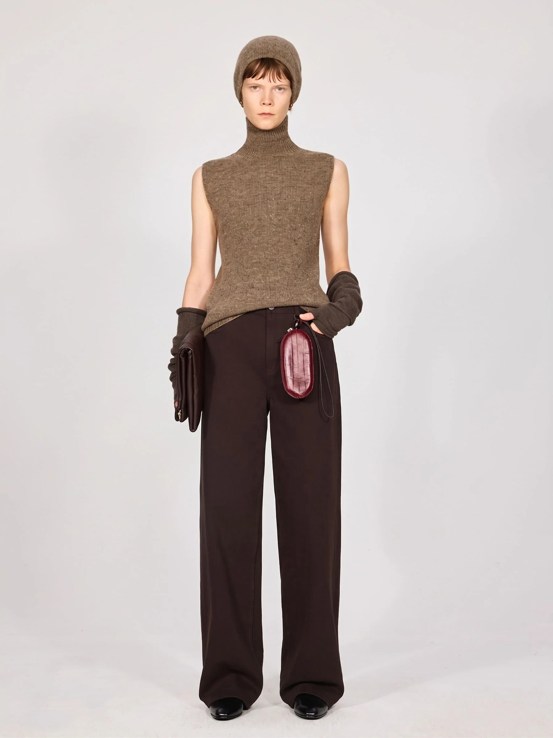 Wide-Leg Cotton Trousers - Image 2