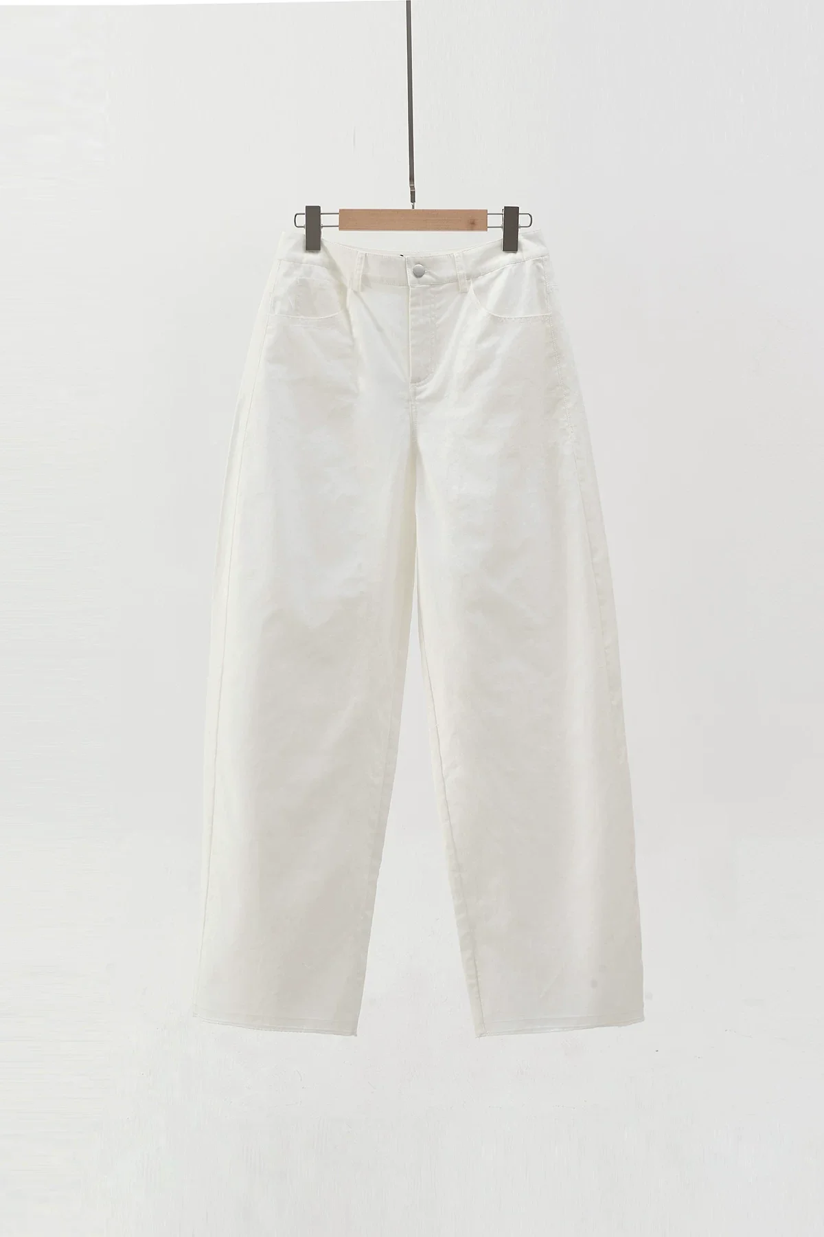 Wide-Leg Cotton Trousers - Image 6