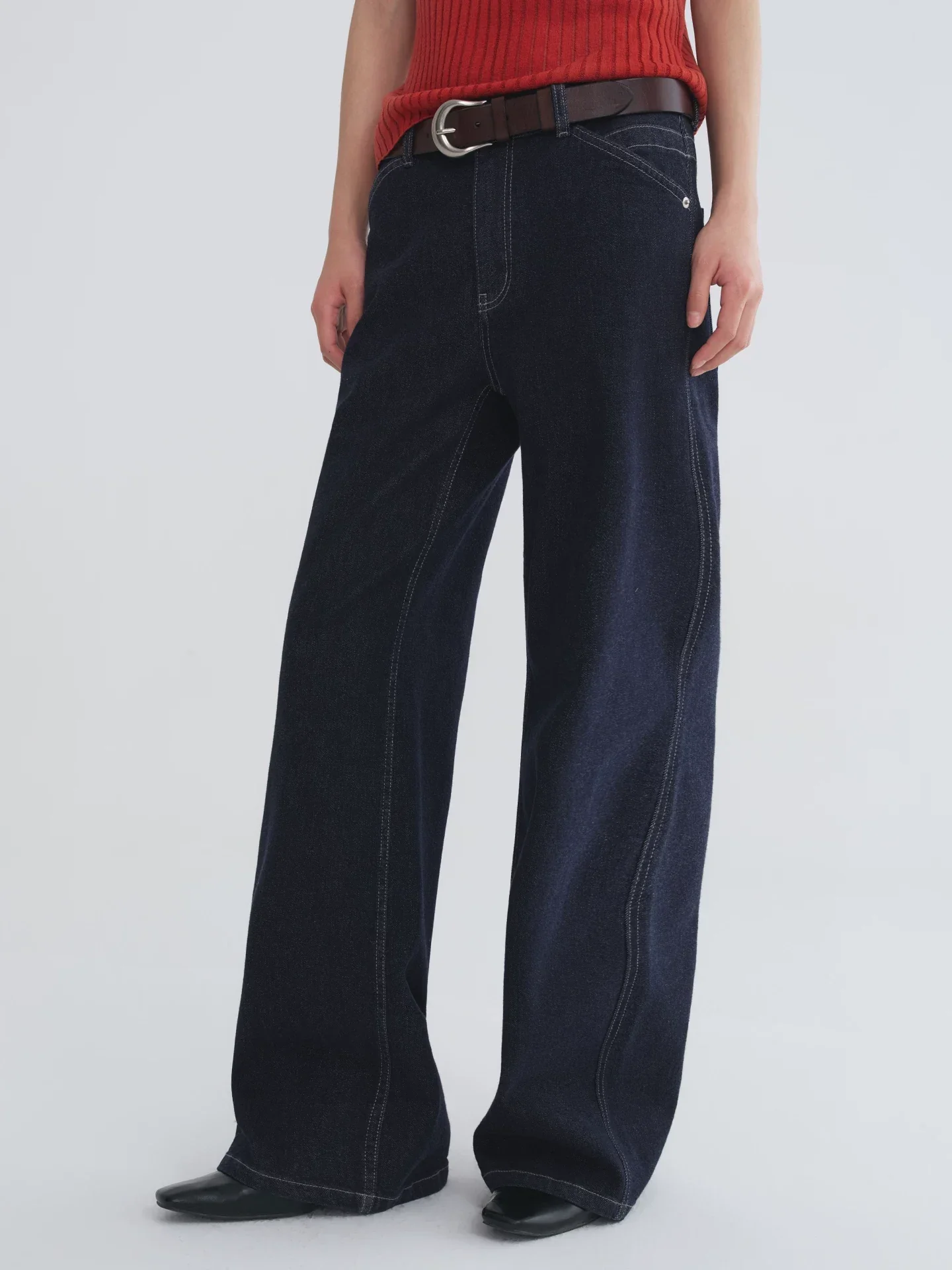 Wide-Leg Denim Jeans - Image 4