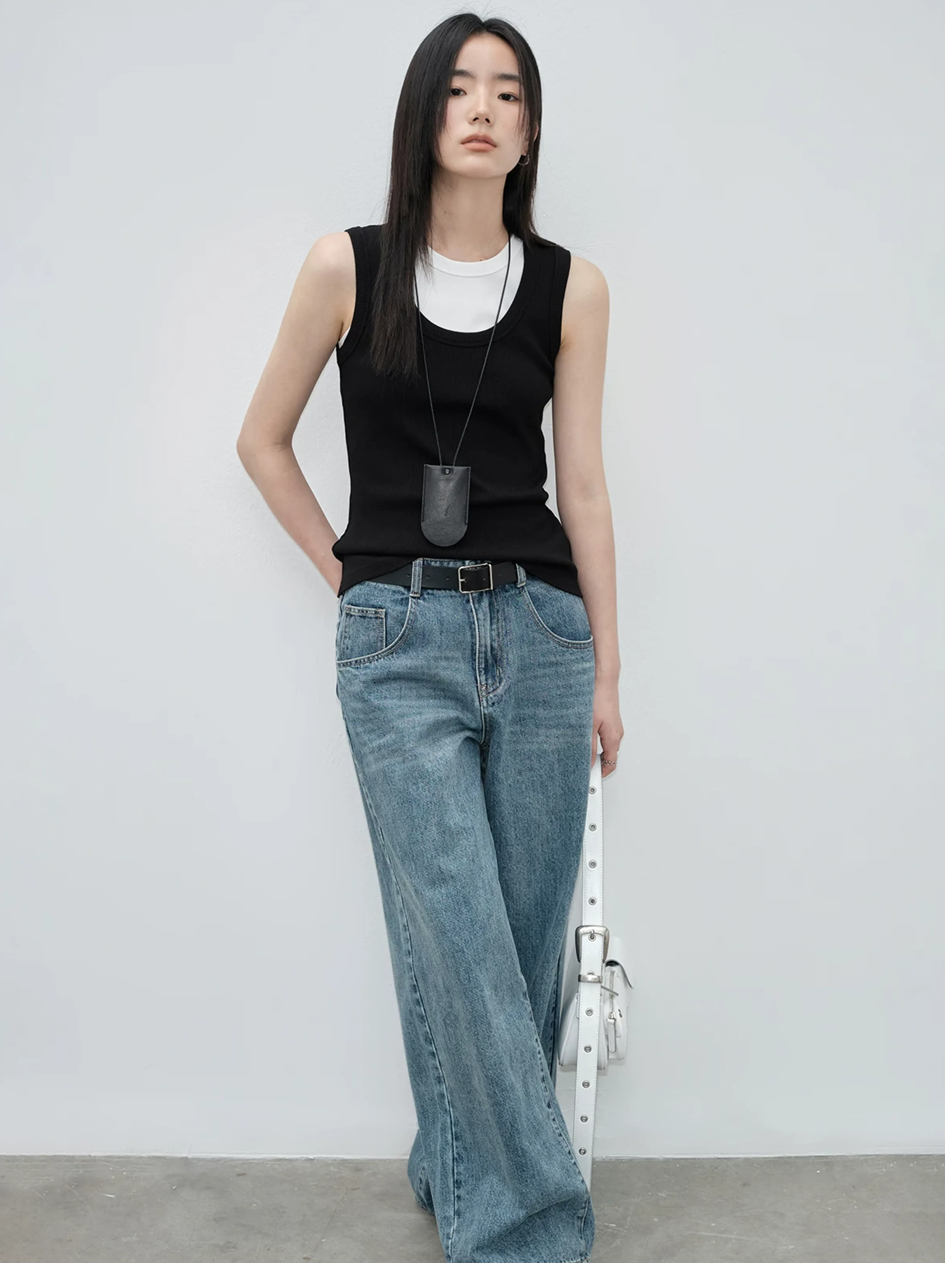 Wide-Leg Denim Jeans - Image 3
