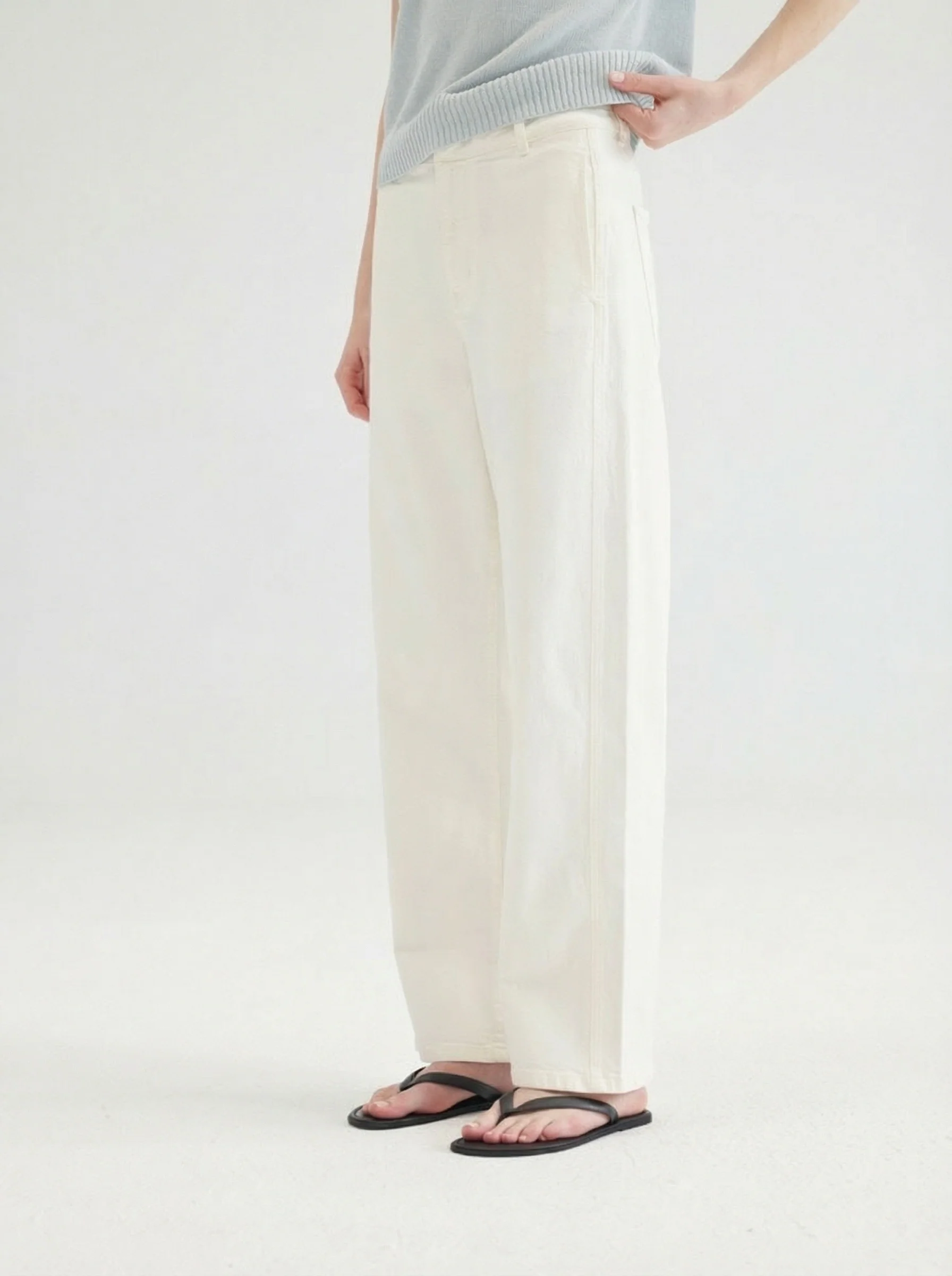 Wide-Leg Denim Pants - Image 3
