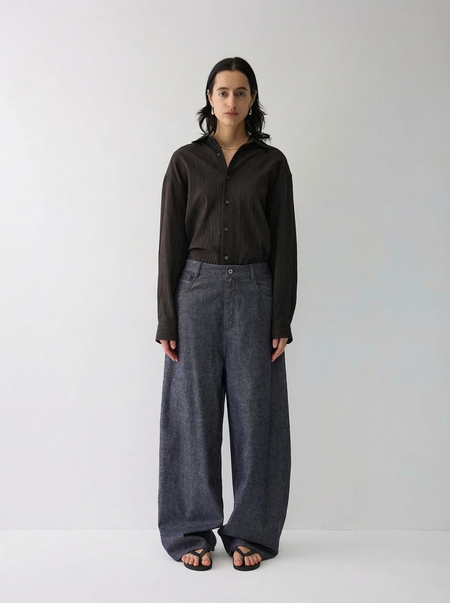 Wide-Leg Denim Pants - Image 10