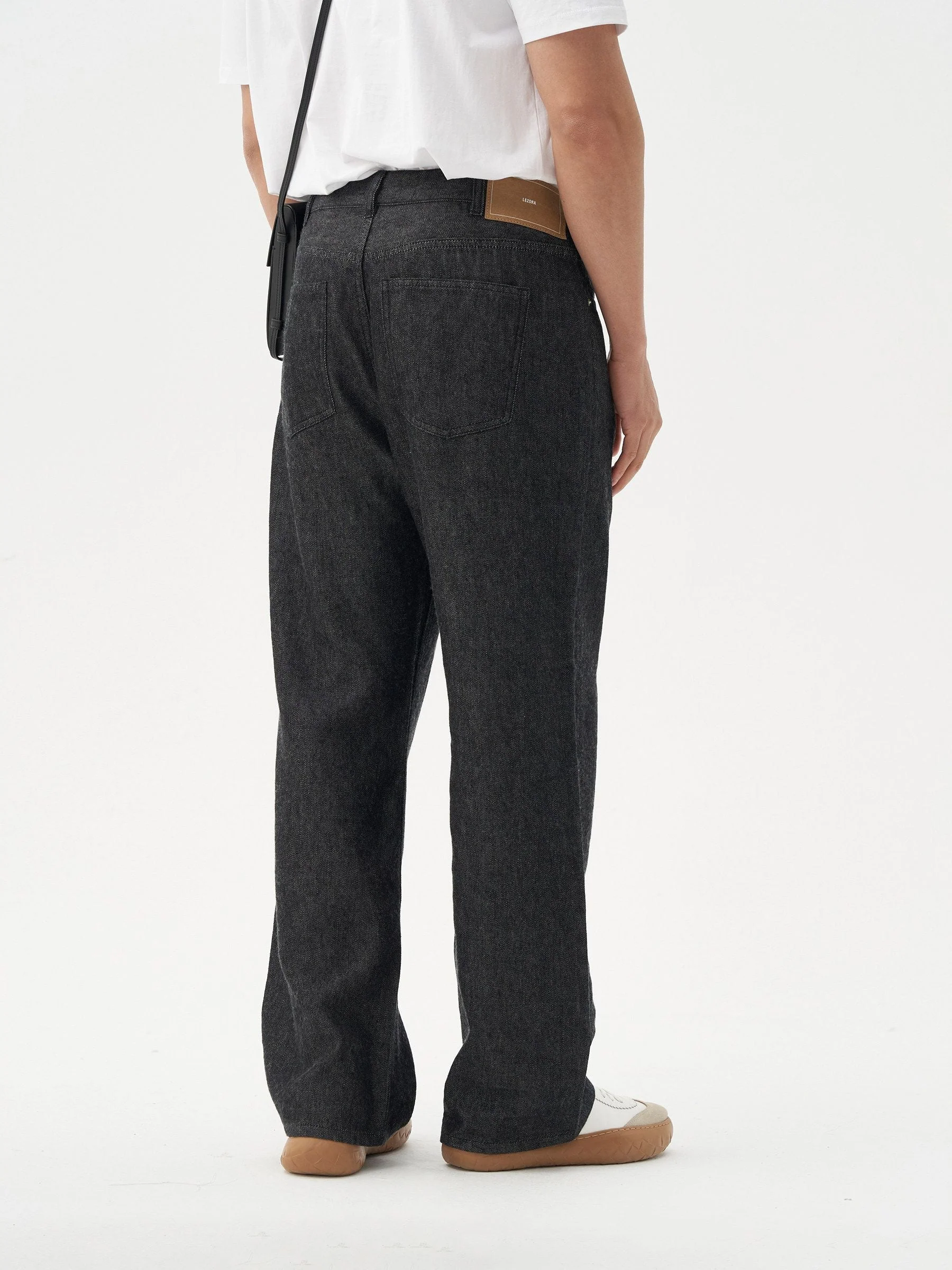 Wide-Leg Denim Trousers - Image 2