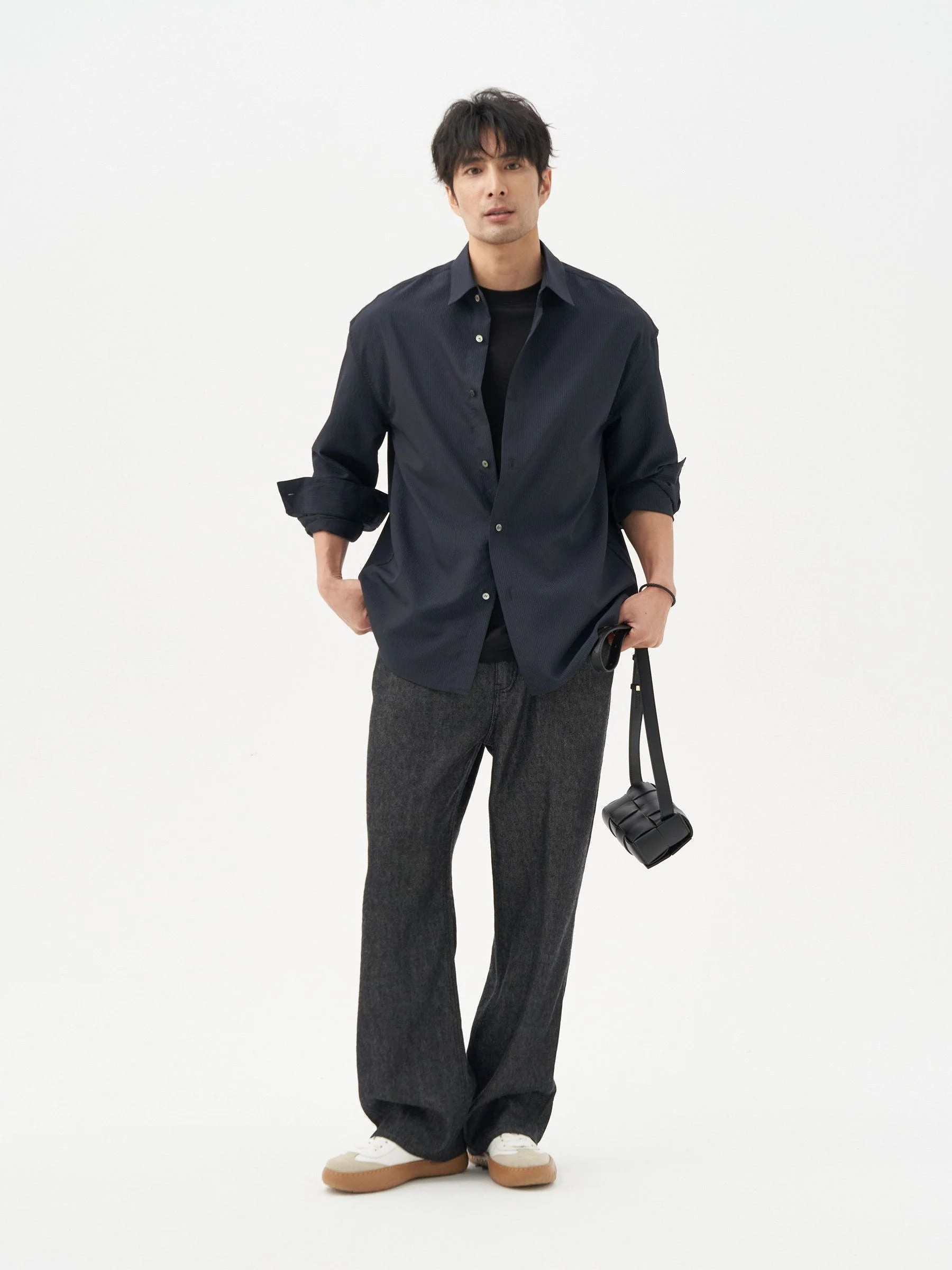 Wide-Leg Denim Trousers - Image 4
