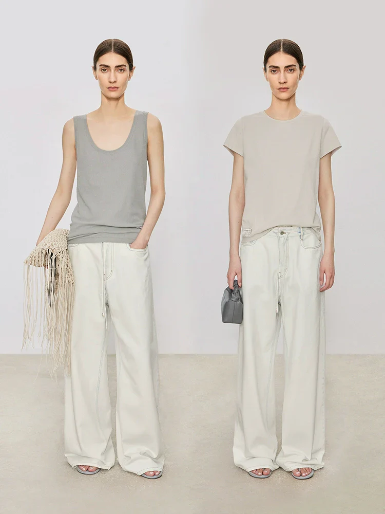 Wide-Leg Drawstring Jeans - Image 4