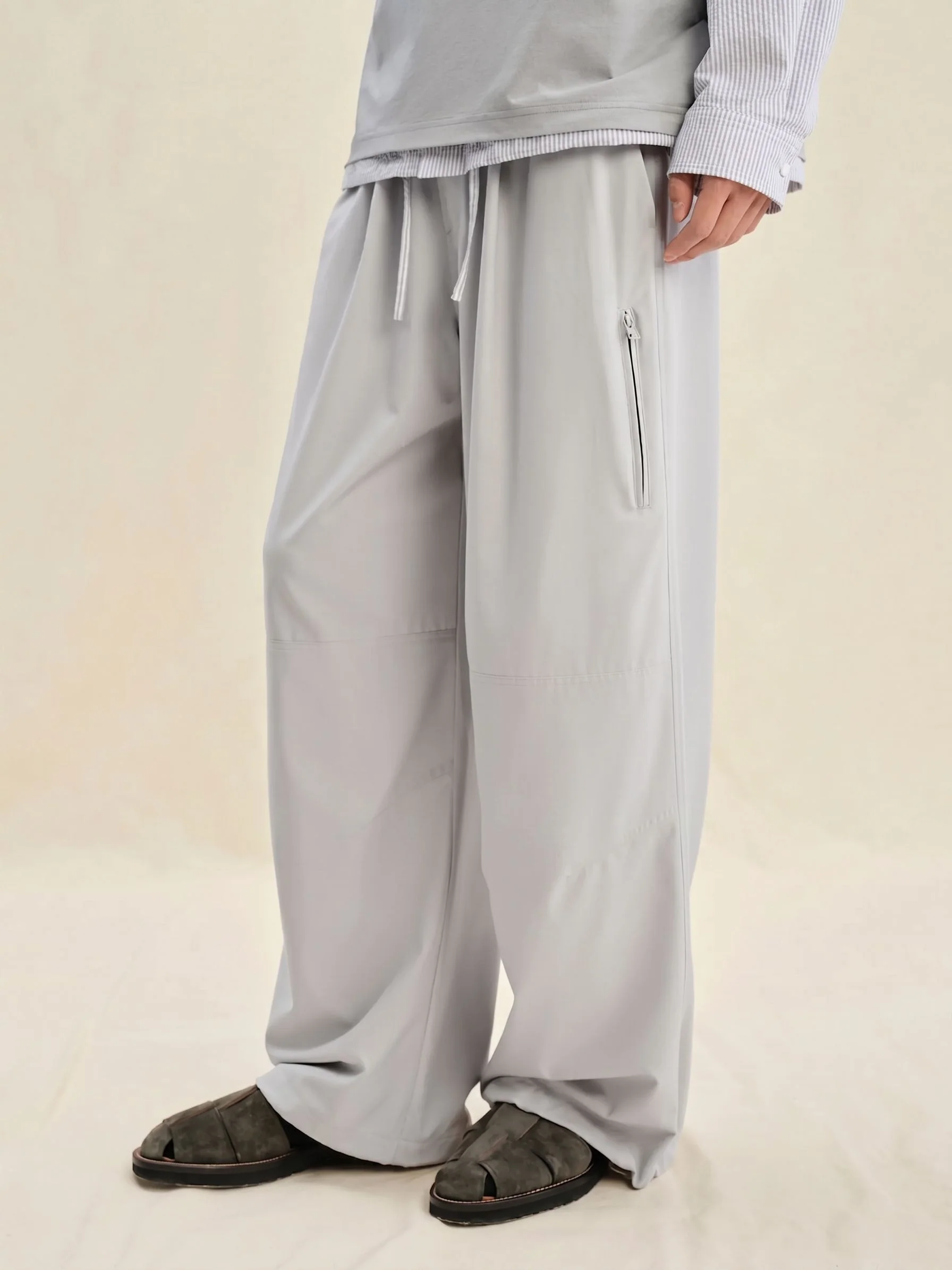 Wide-Leg Drawstring Pants - Image 2