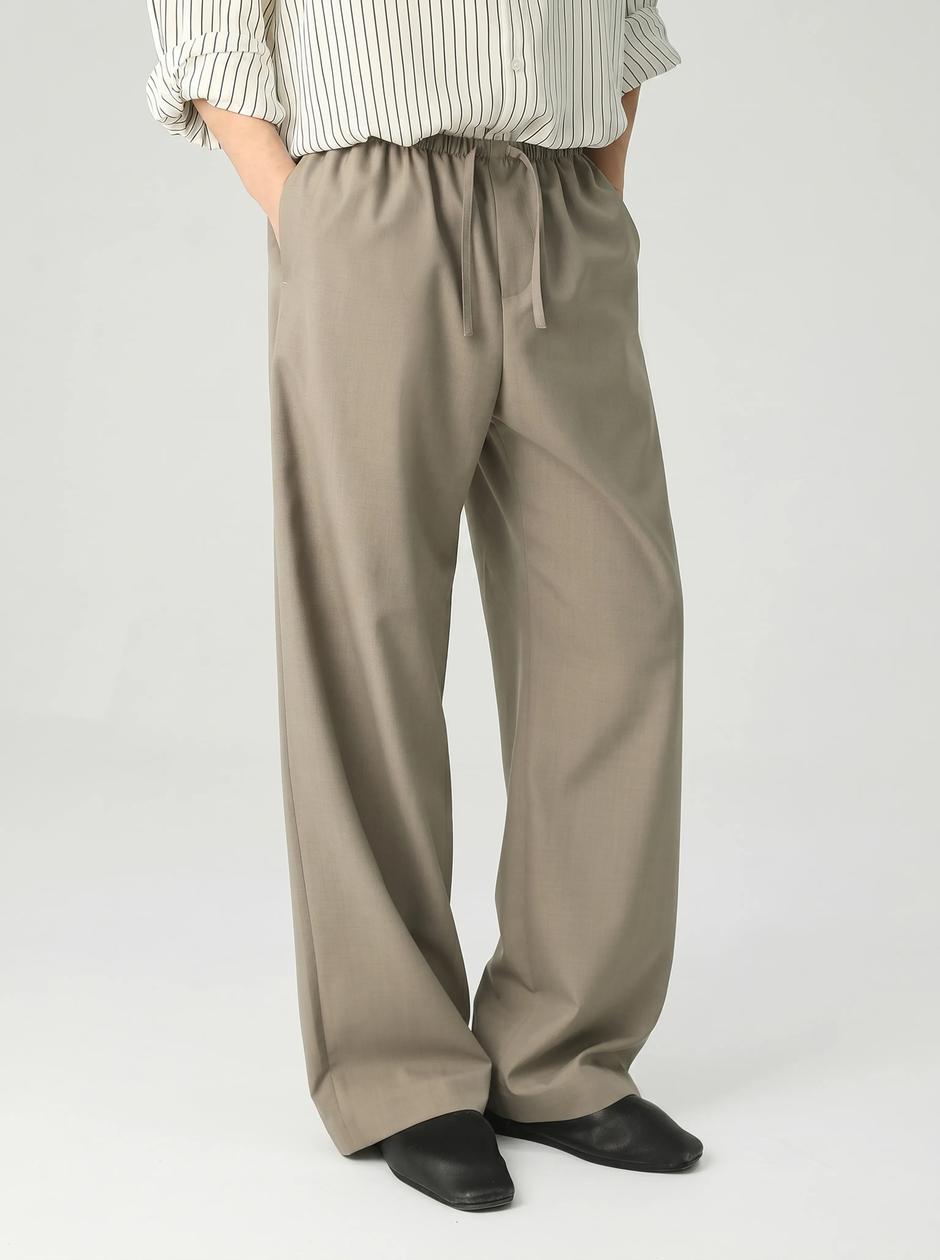 Wide-Leg Drawstring Trousers - Image 6