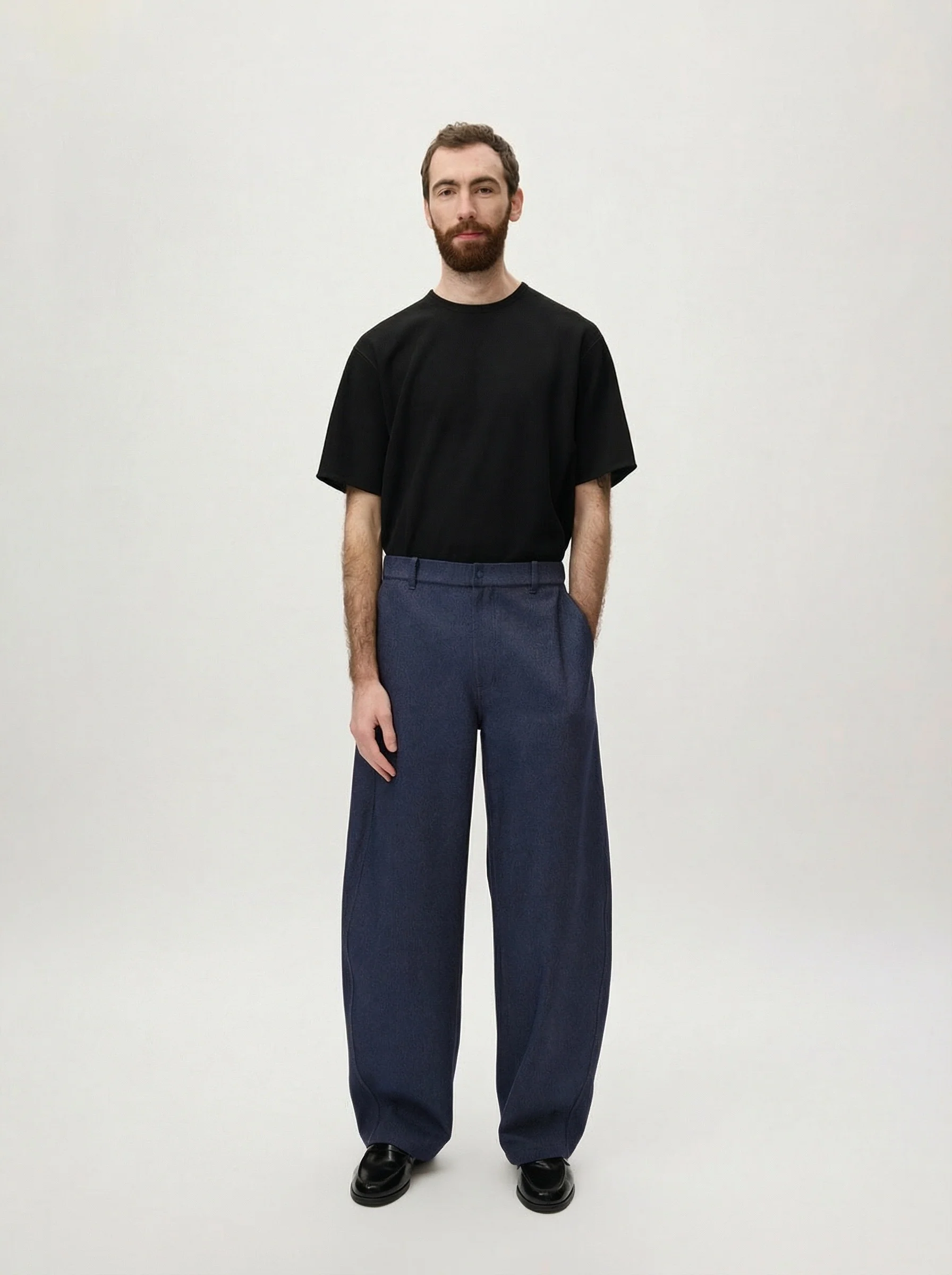 Wide-Leg Drawstring Trousers - Image 3