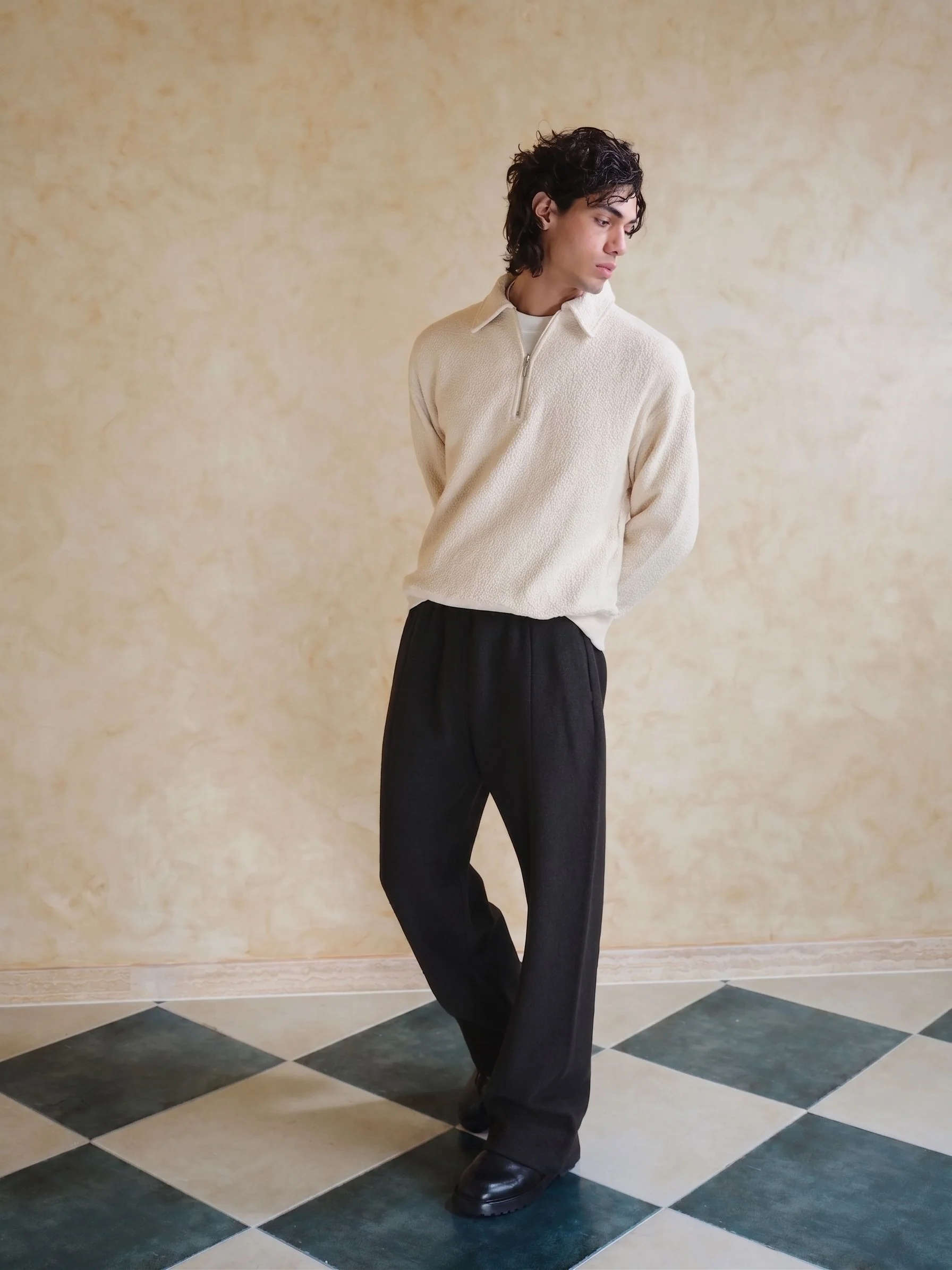 Wide-Leg Drawstring Trousers - Image 4