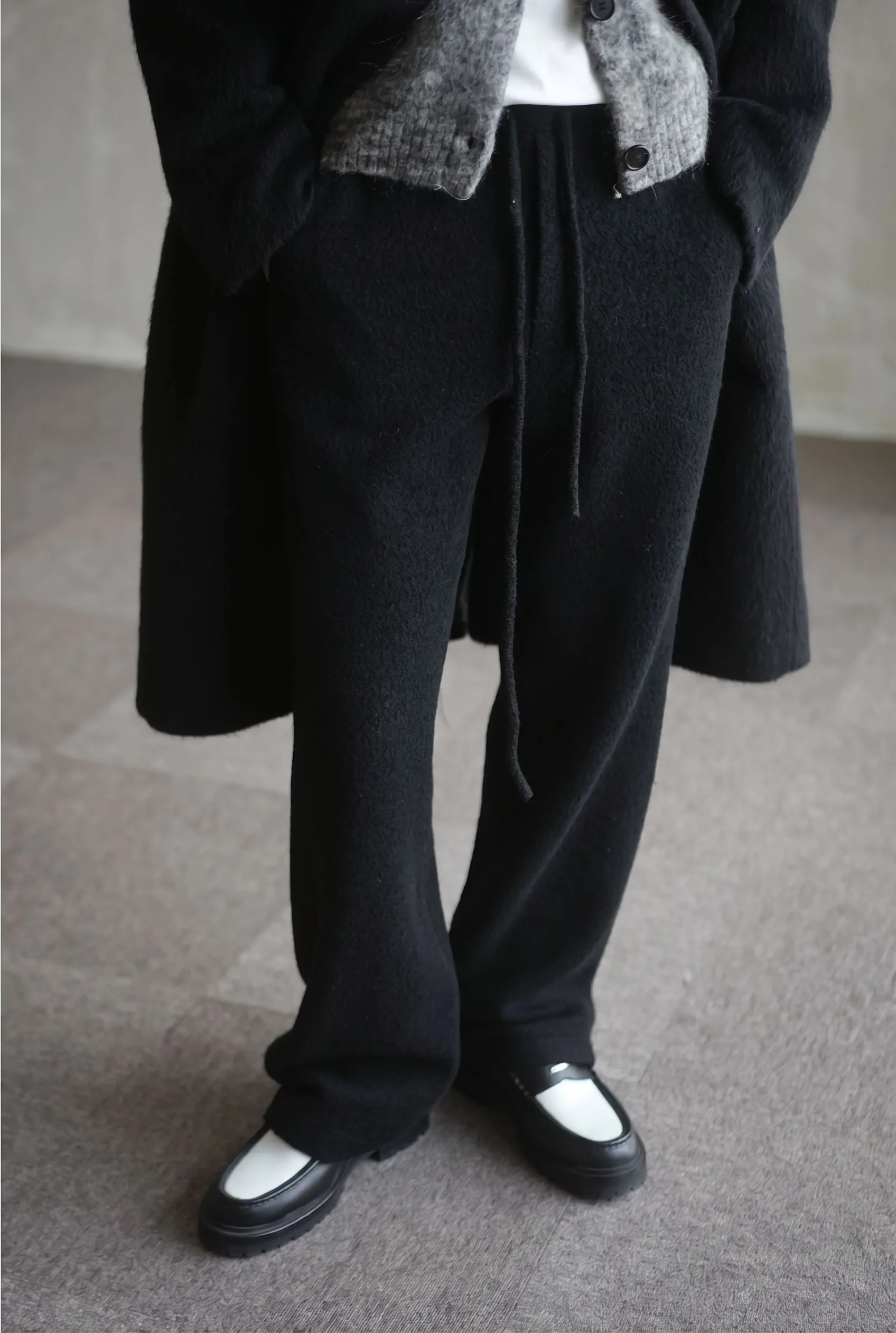 Wide-Leg Drawstring Trousers