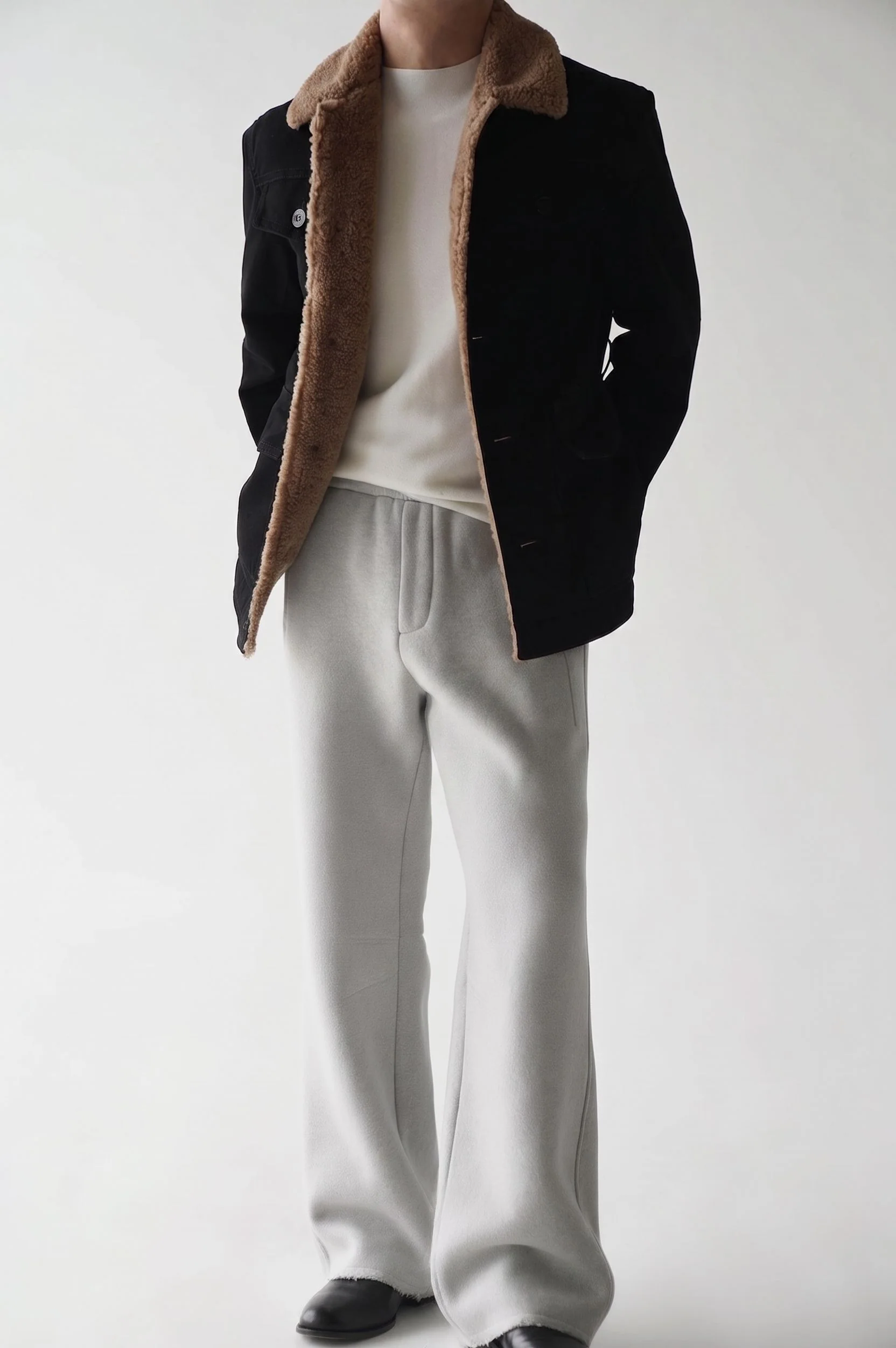 Wide-Leg Fleece Pants - Image 2