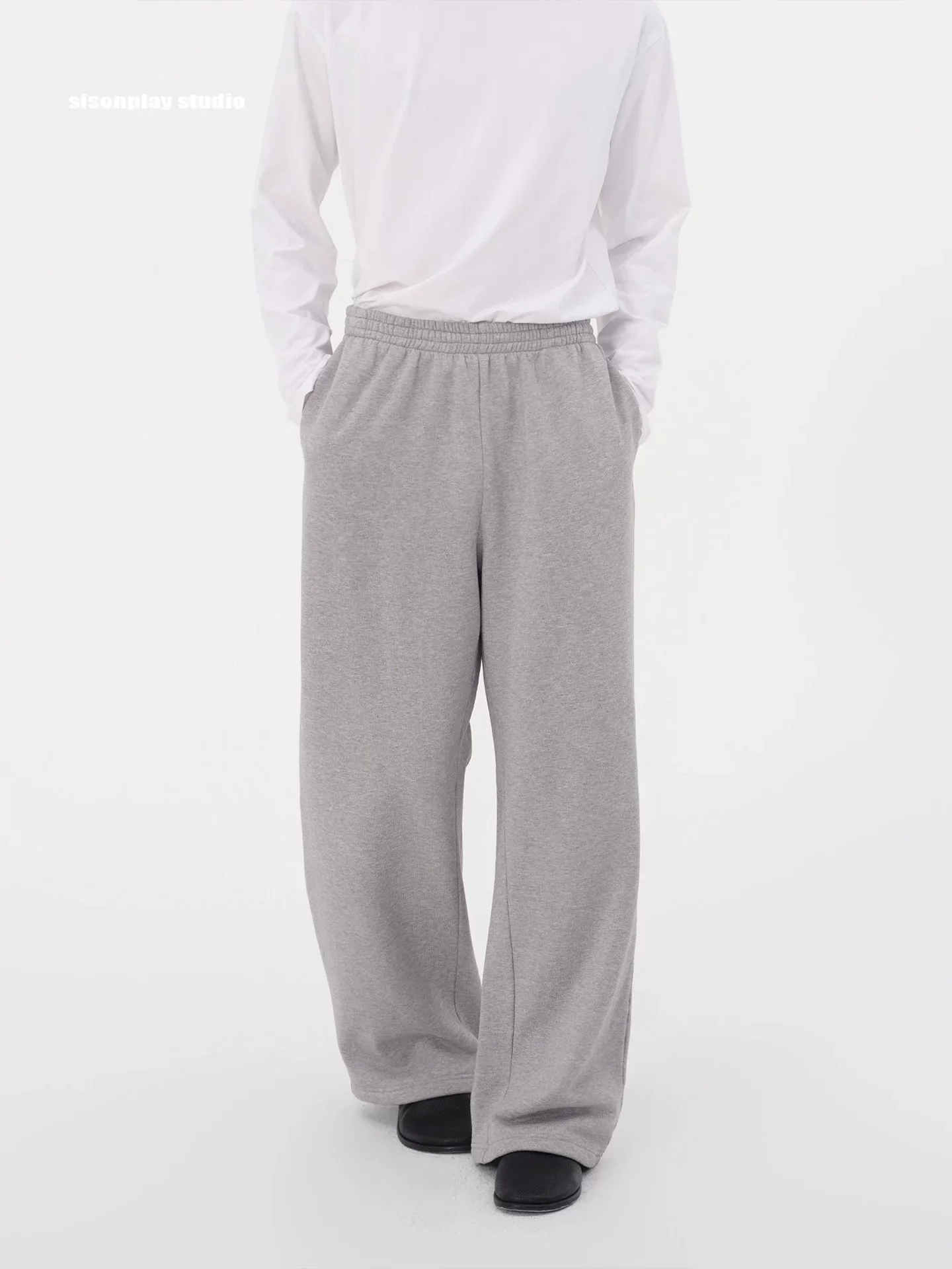 Wide-Leg Fleece Sweatpants - Image 2