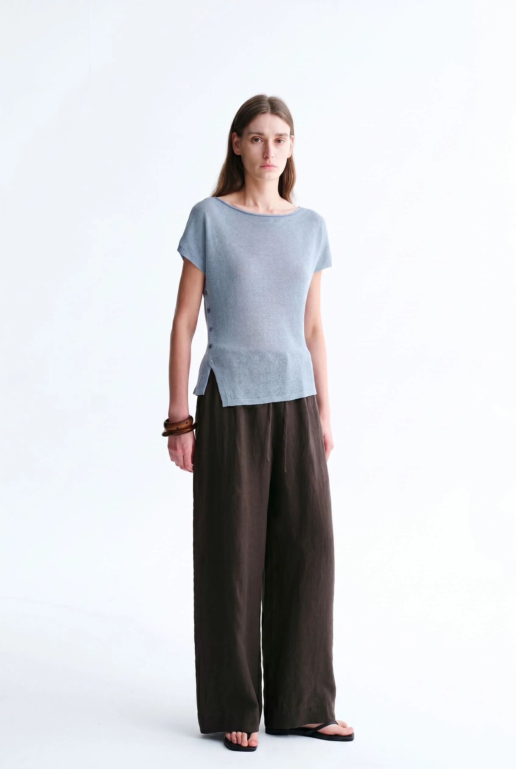 Wide-Leg Hemp Pants - Image 2
