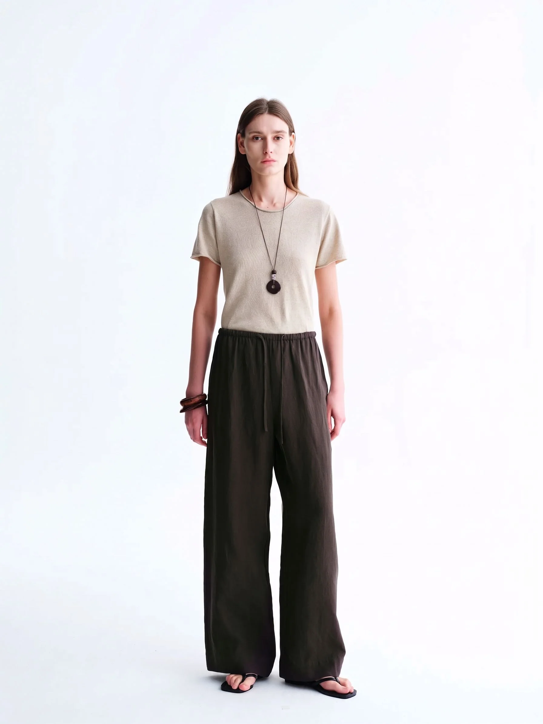 Wide-Leg Hemp Pants - Image 3