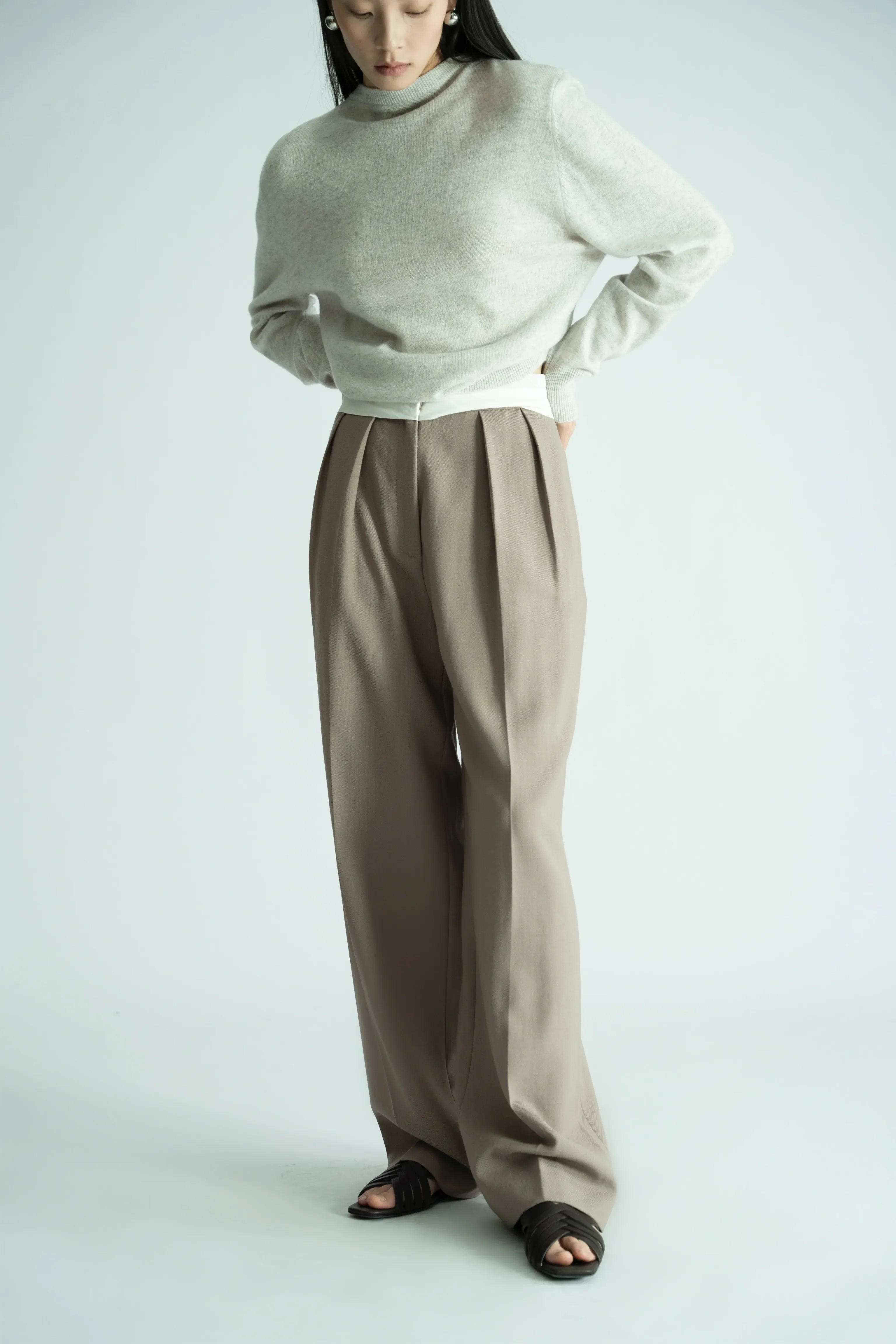 Wide-Leg High-Waisted Trousers - Image 6