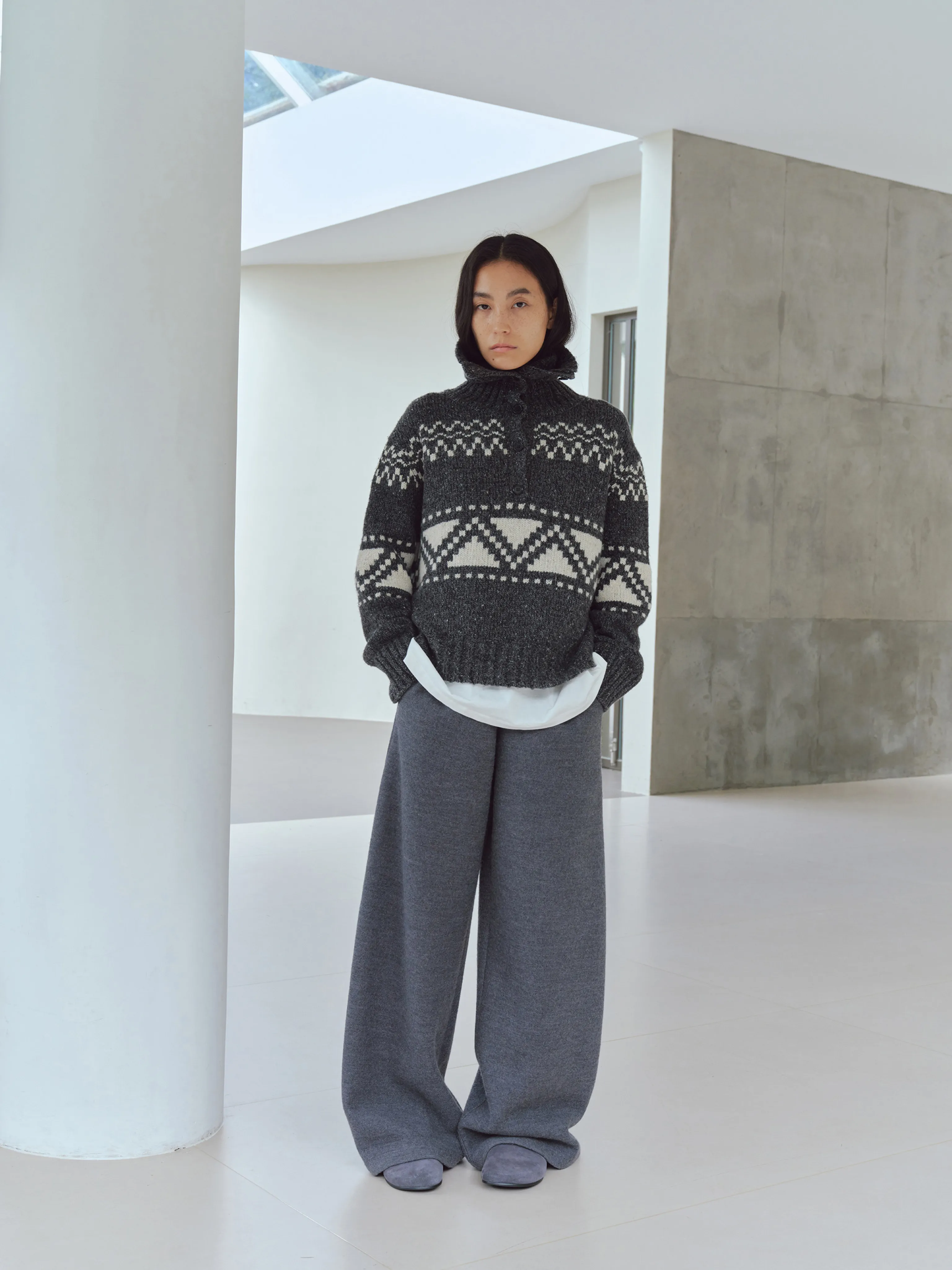 Wide-Leg Knit Pants - Image 4